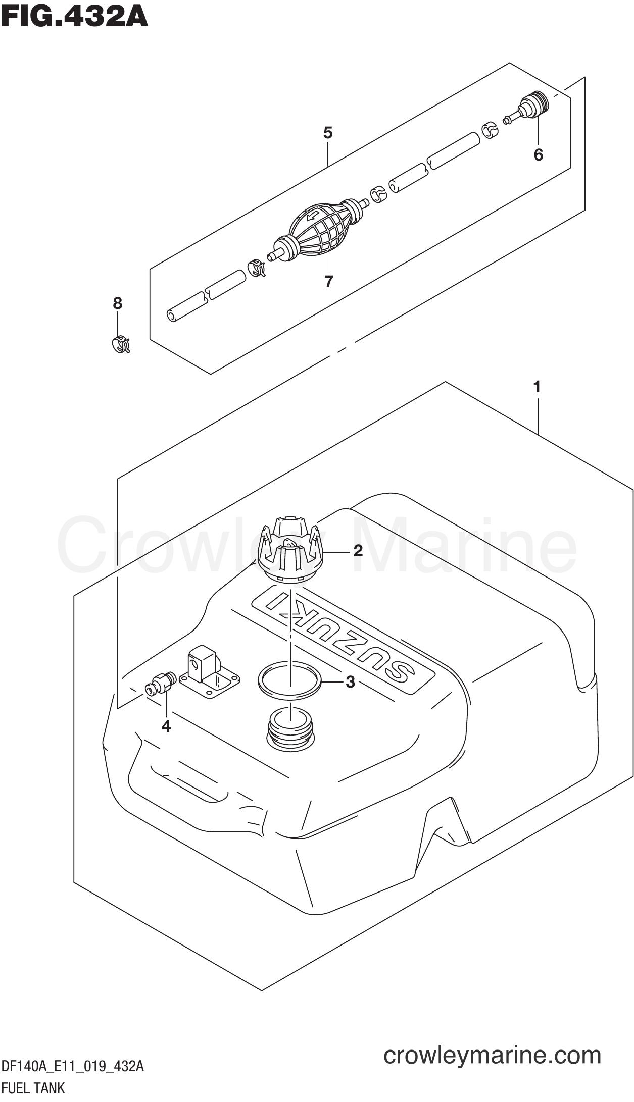 Suzuki Marine DF115AZ 910001~ - FUEL TANK (E40)