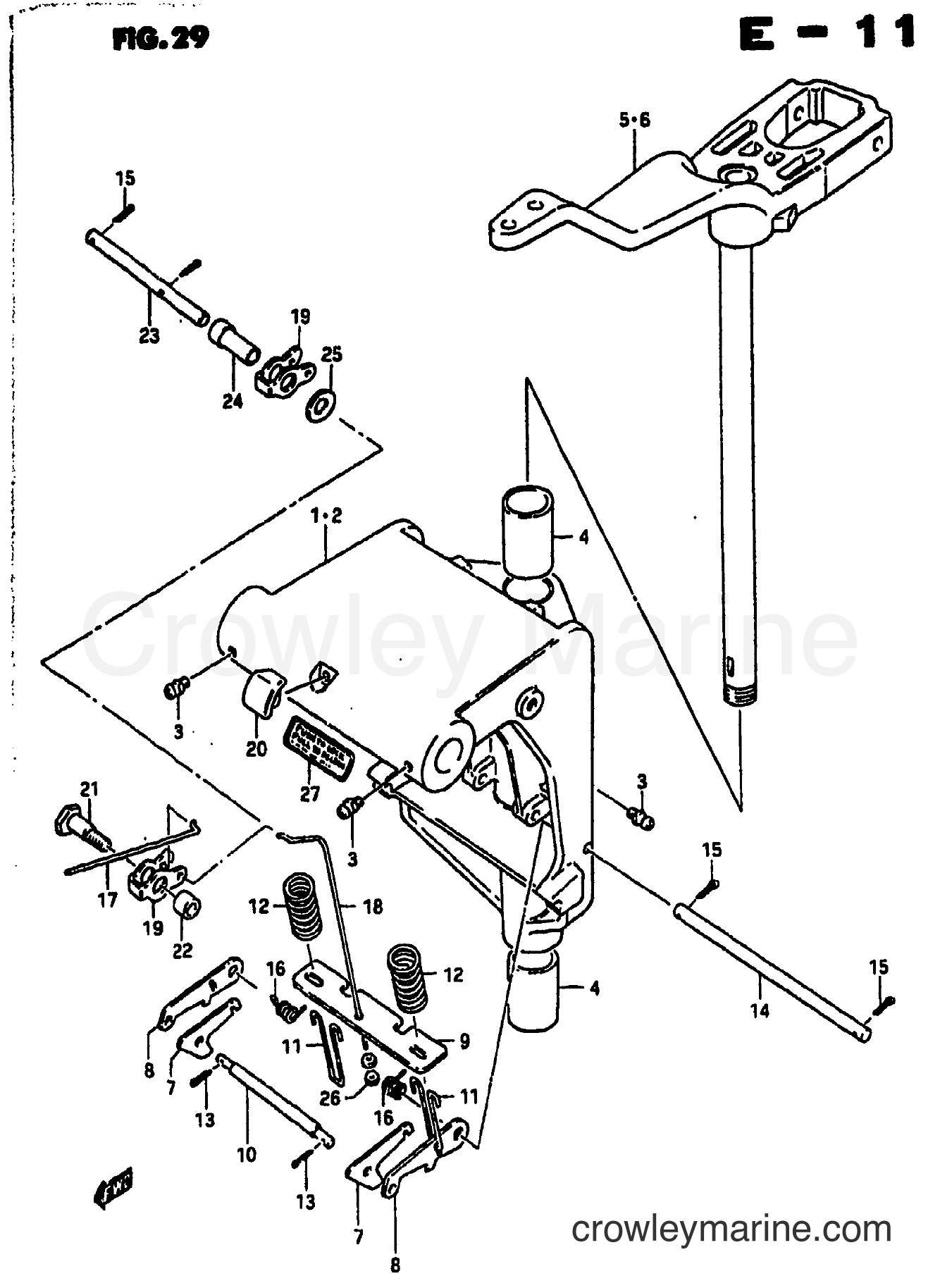 Suzuki Marine DT85 - SWIVEL BRACKET