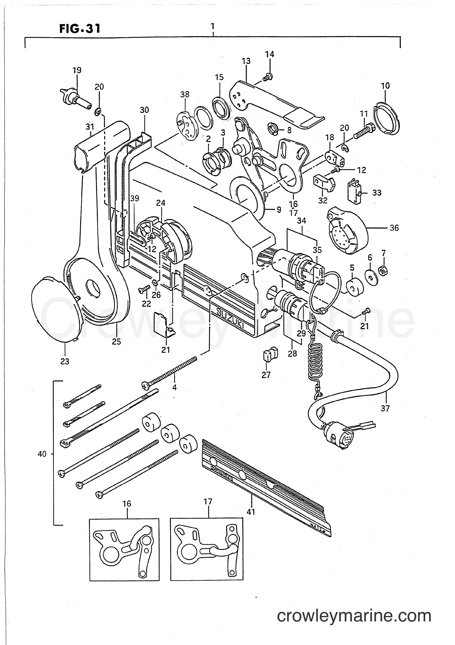 Suzuki Marine DT15C - OPT : REMOTE CONTROL (MODEL:89~92)