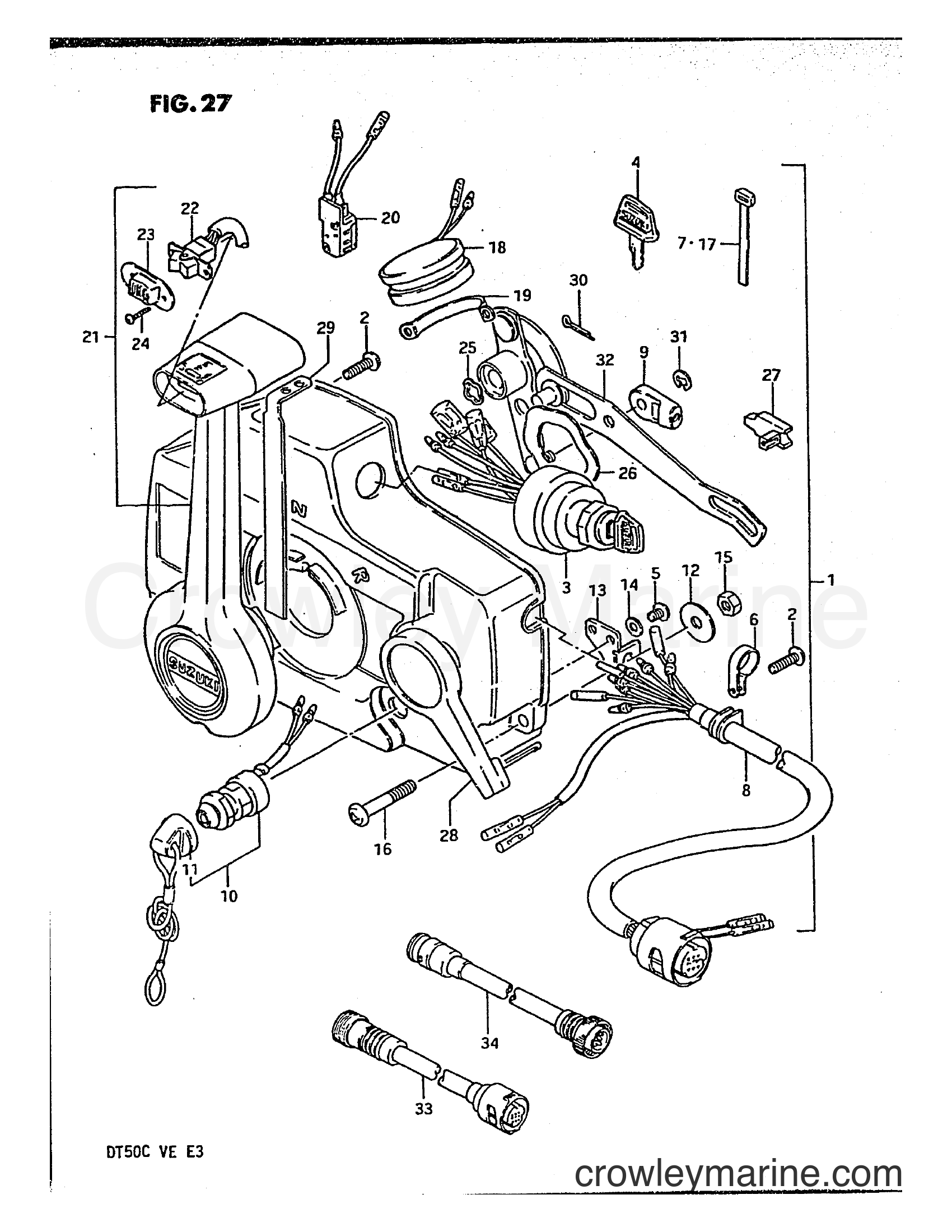 Suzuki Marine DT50 - REMOTE CONTROL BOX