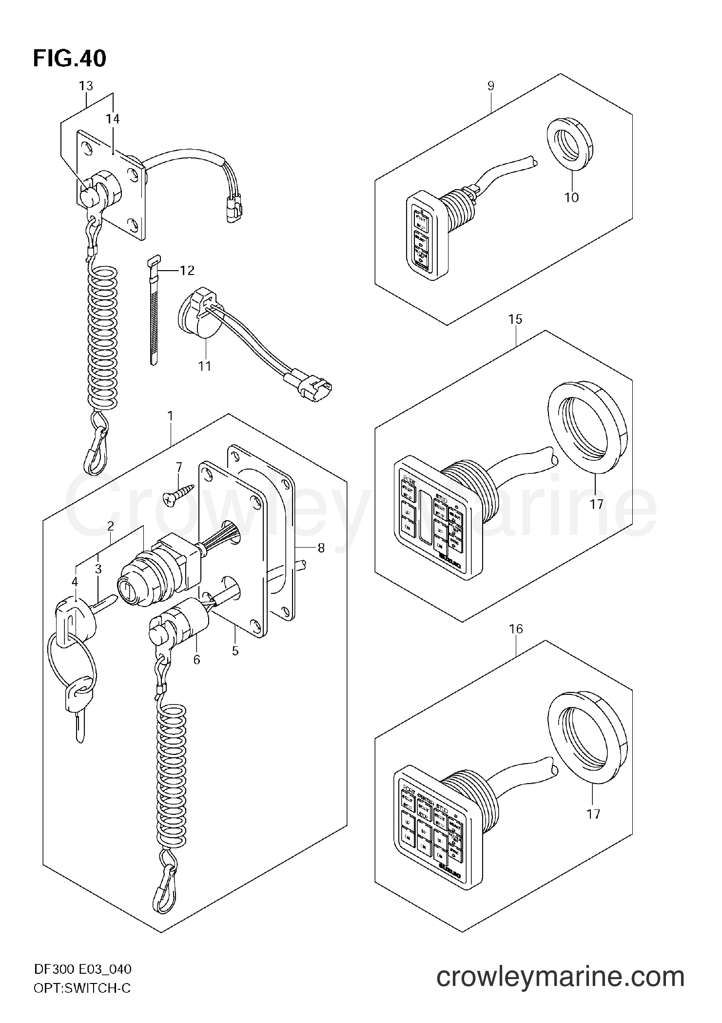 Suzuki Marine DF300 - OPT:SWITCH
