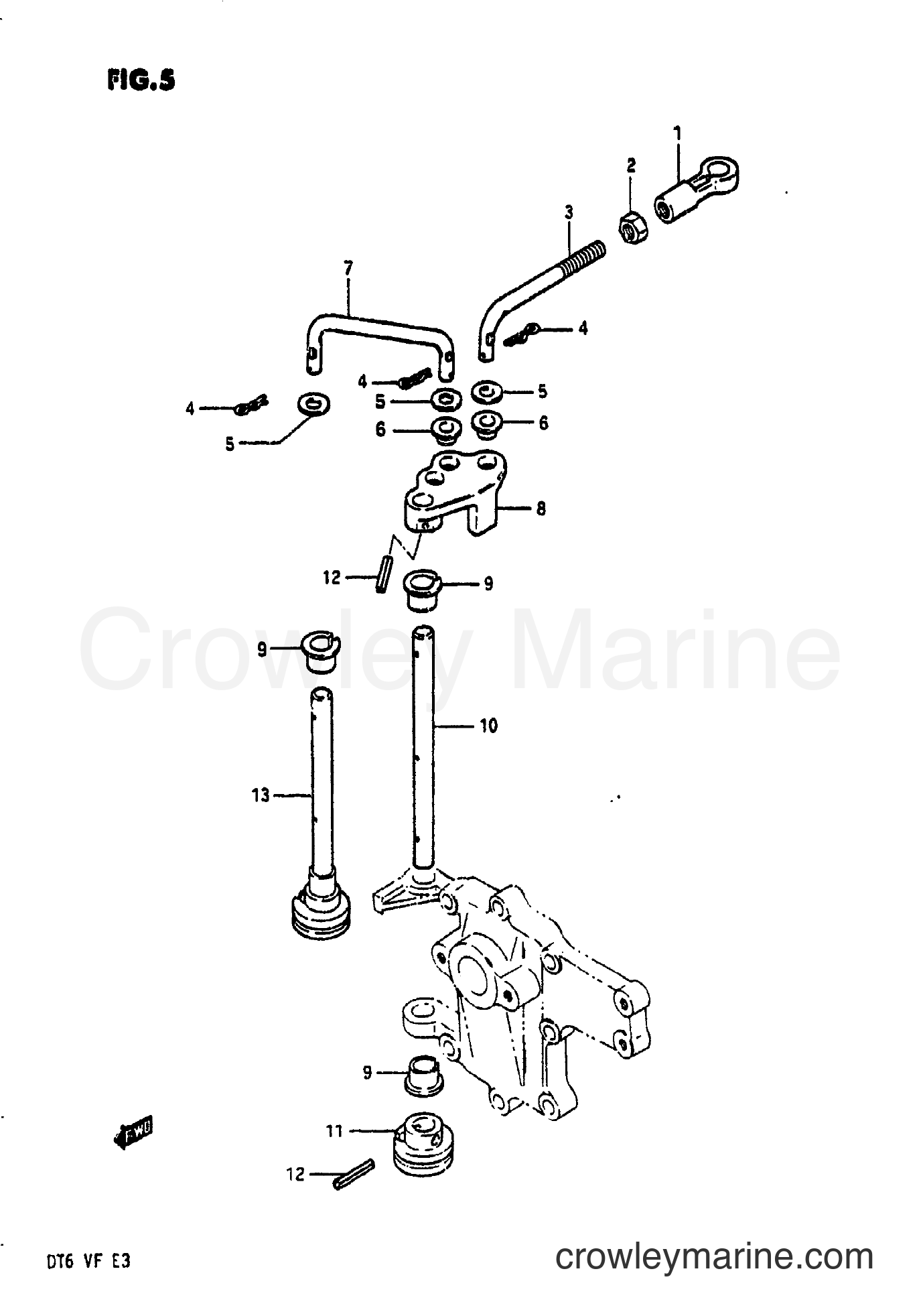 Suzuki Marine DT6 - THROTTLE CONTROL