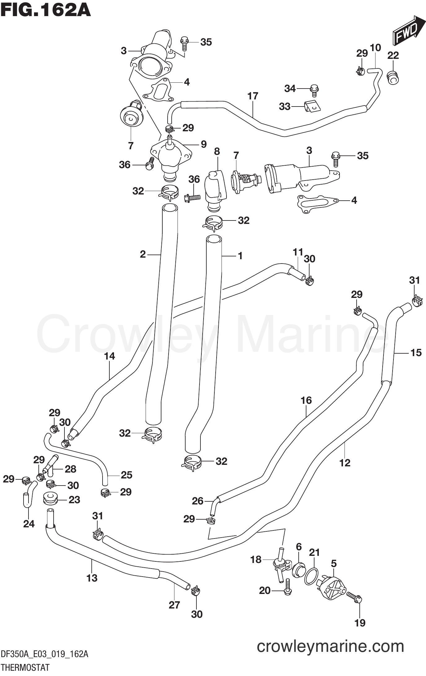 Suzuki Marine DF350A 910001~ - THERMOSTAT
