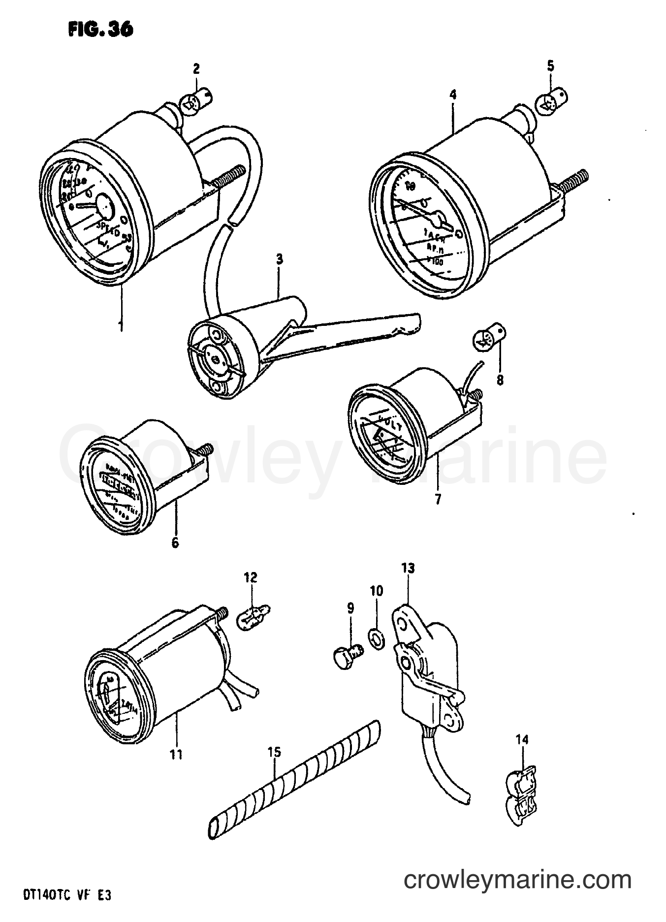 Suzuki Marine DT140 - METER