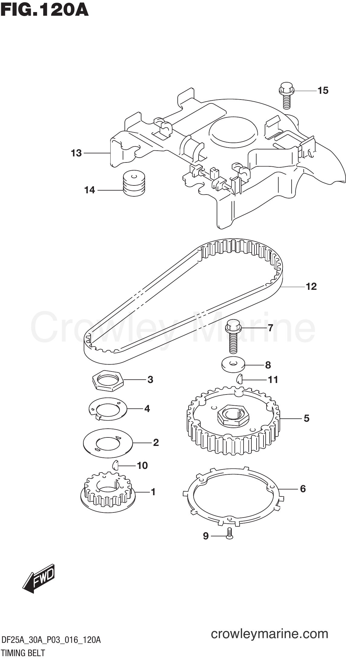Suzuki Marine DF30A 610001~ - TIMING BELT