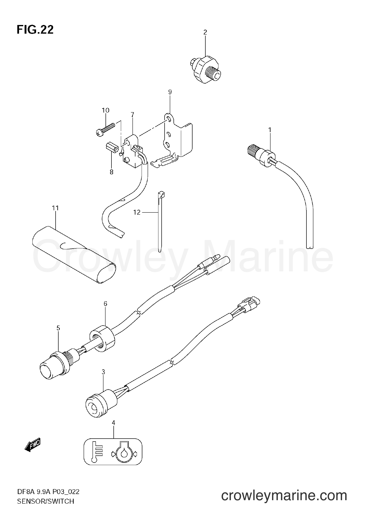 Suzuki Marine DF9.9A - SENSOR / SWITCH