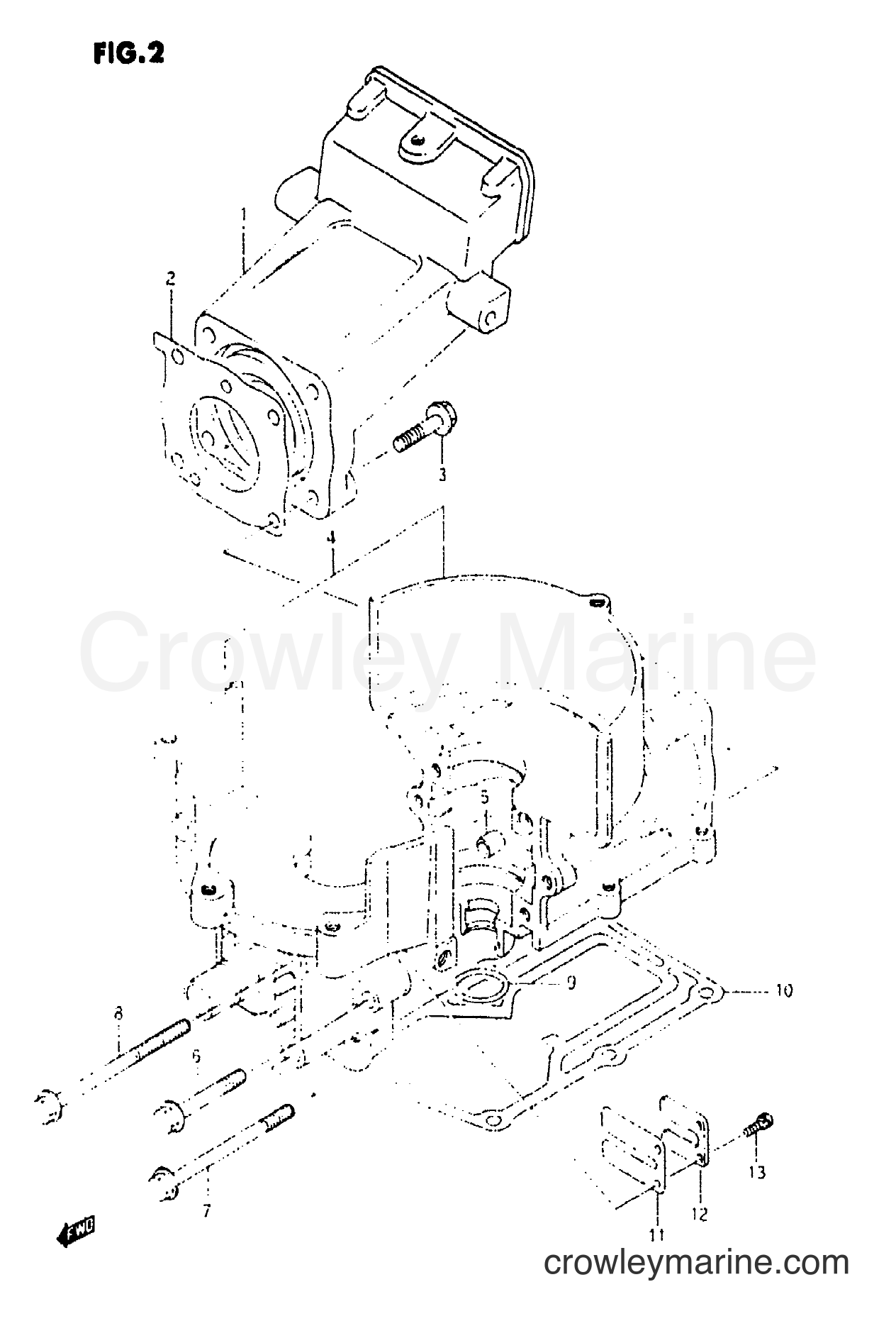 Suzuki Marine DT2.2 - CYLINDER (MODEL:90-97)