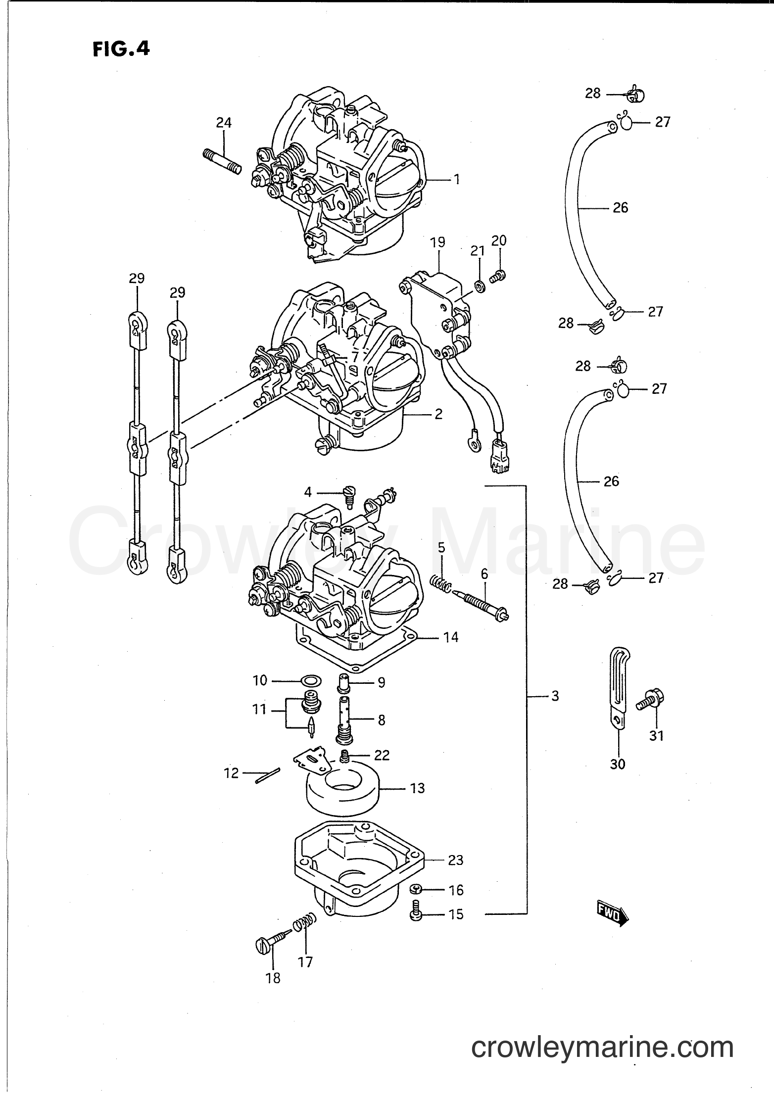 Suzuki Marine PU85 - CARBURETOR