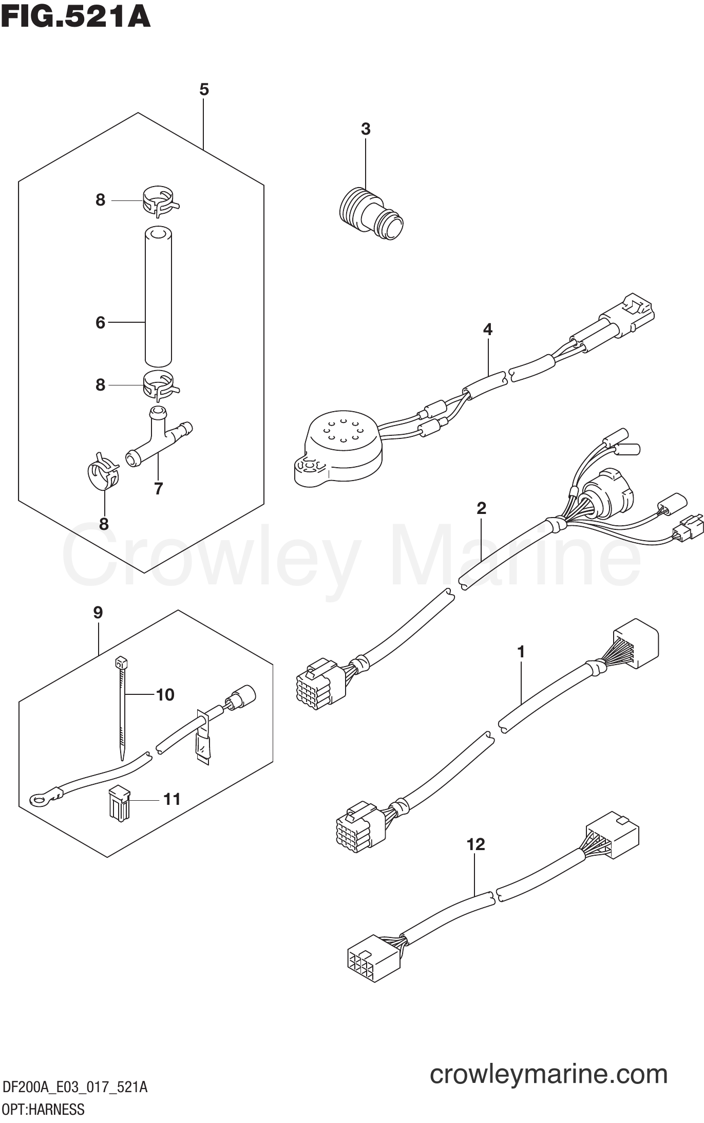 Suzuki Marine DF200AT 710001~ - OPT:HARNESS
