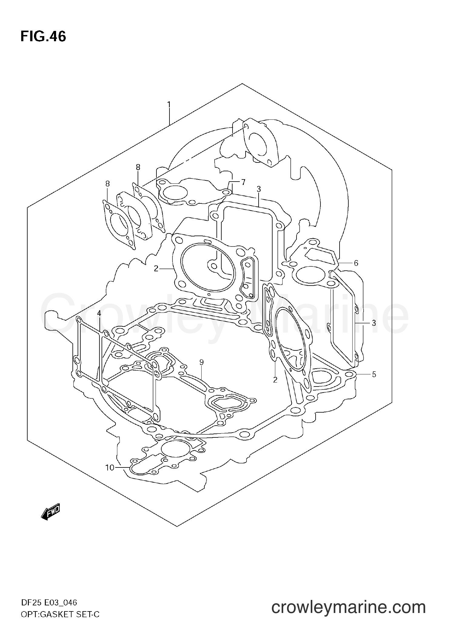 Suzuki Marine DF25 - OPT:GASKET SET
