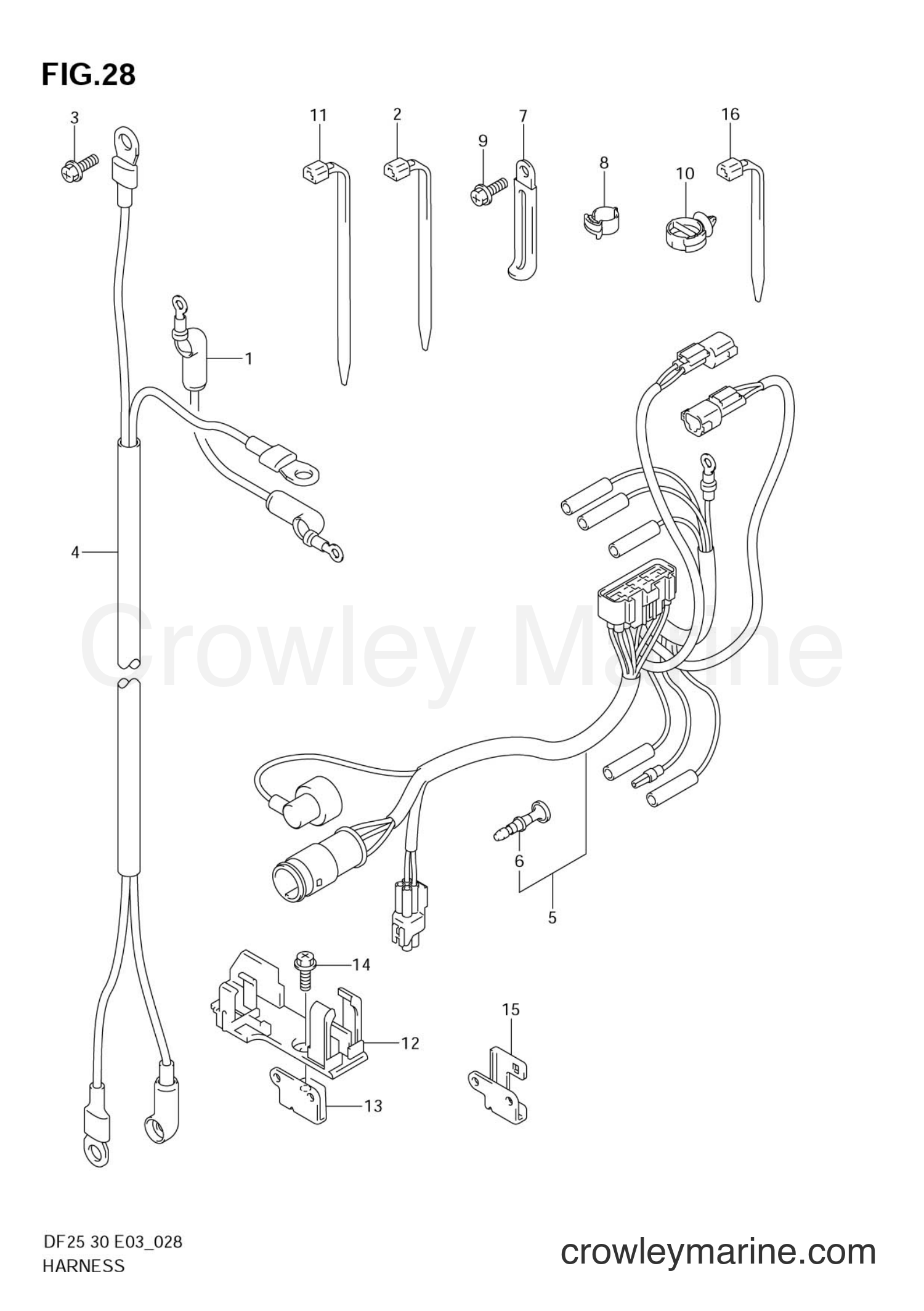 Suzuki Marine DF30 - HARNESS