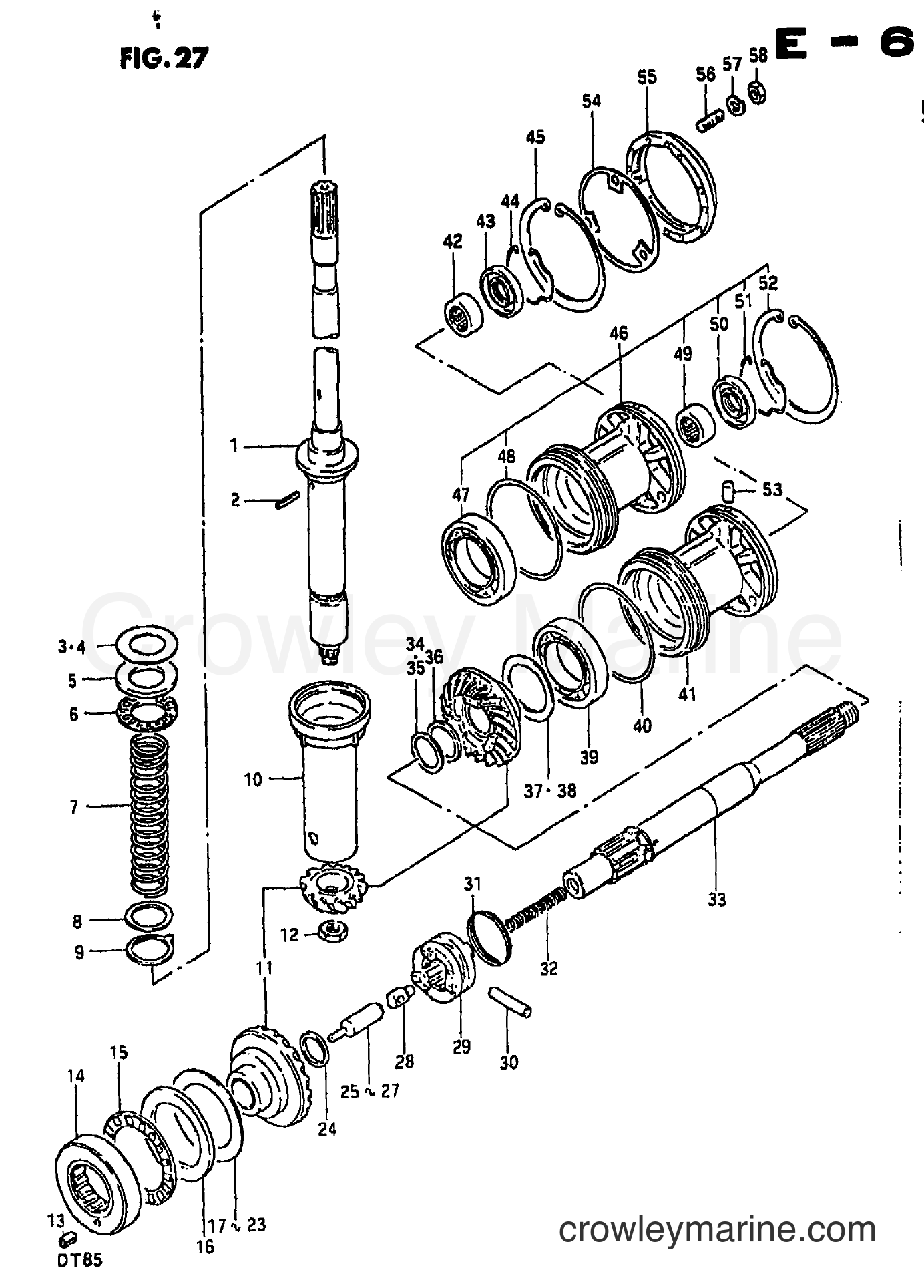 Suzuki Marine DT85 - TRANSMISSION