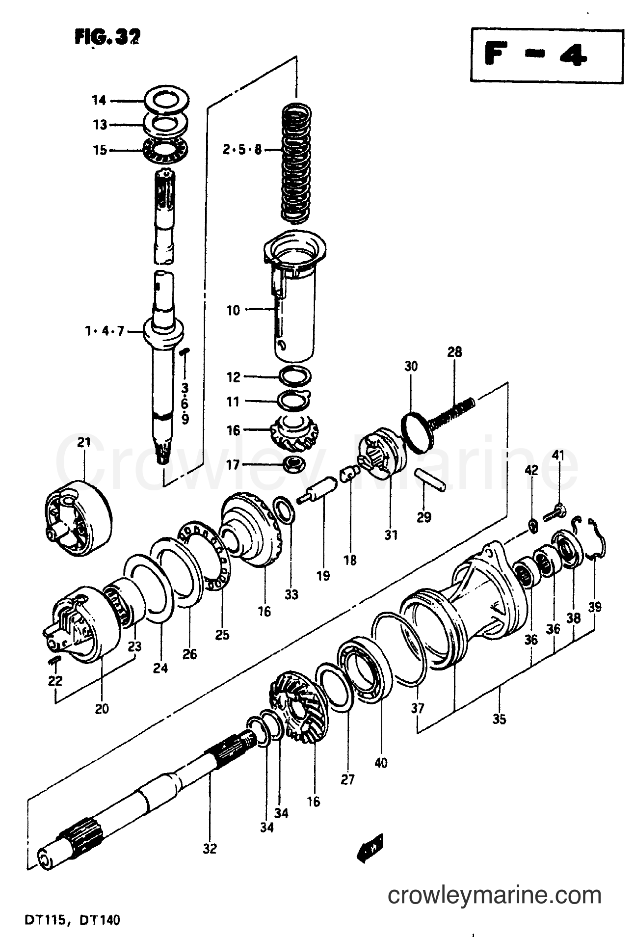 Suzuki Marine DT140 - TRANSMISSION