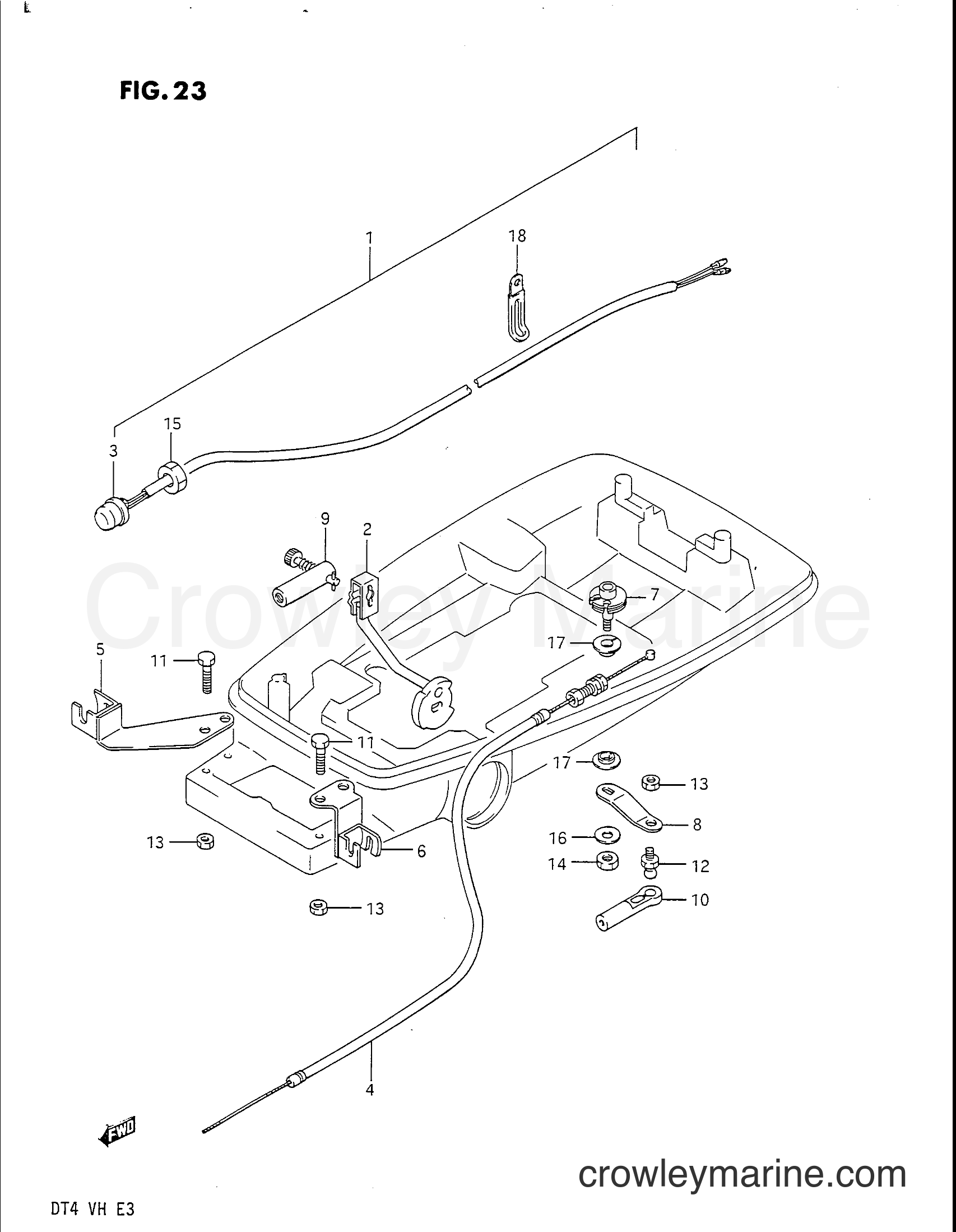 Suzuki Marine DT4V - OPTIONAL : REMOTE CONTROL PARTS