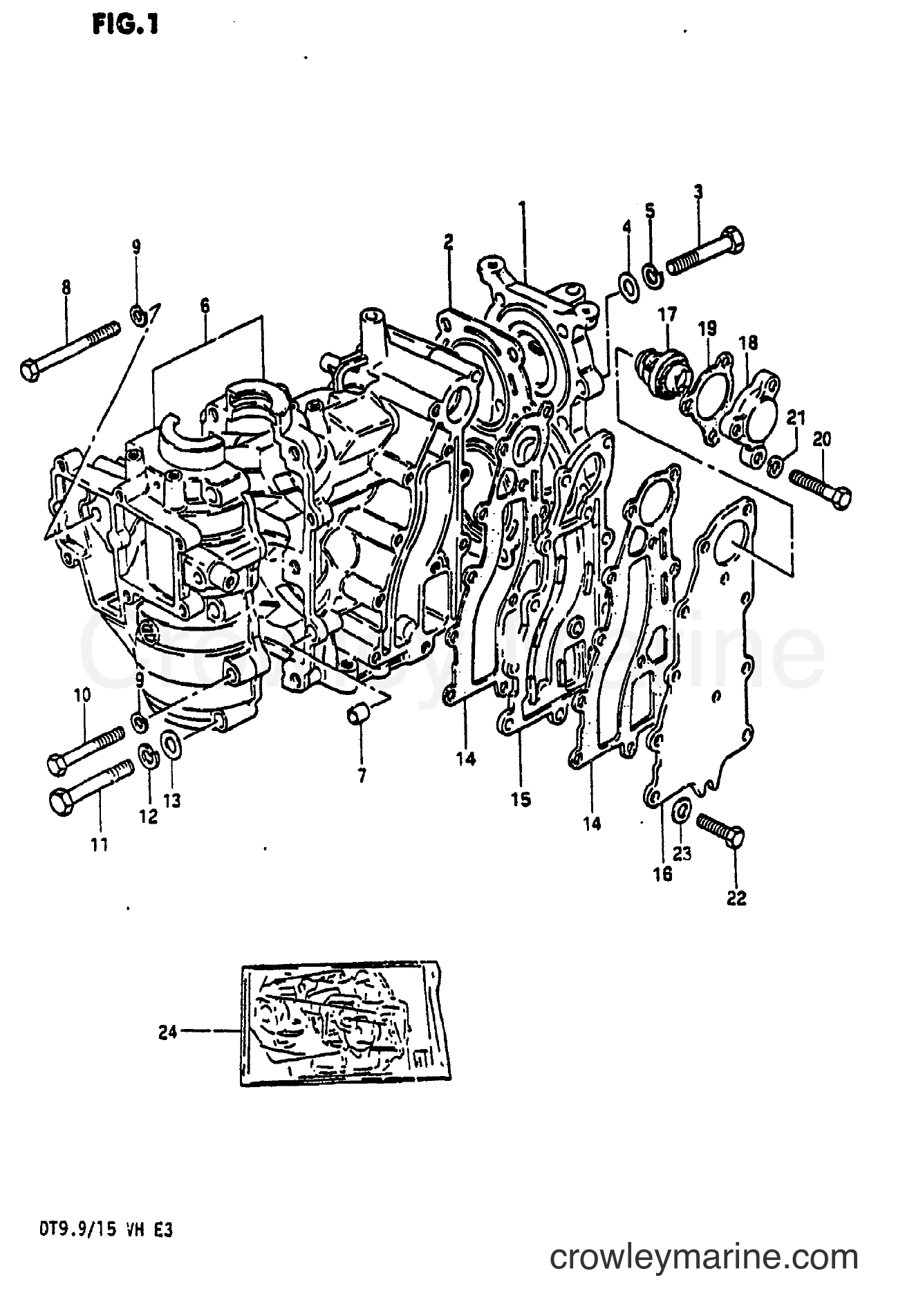 Suzuki Marine DT9.9 - CYLINDER