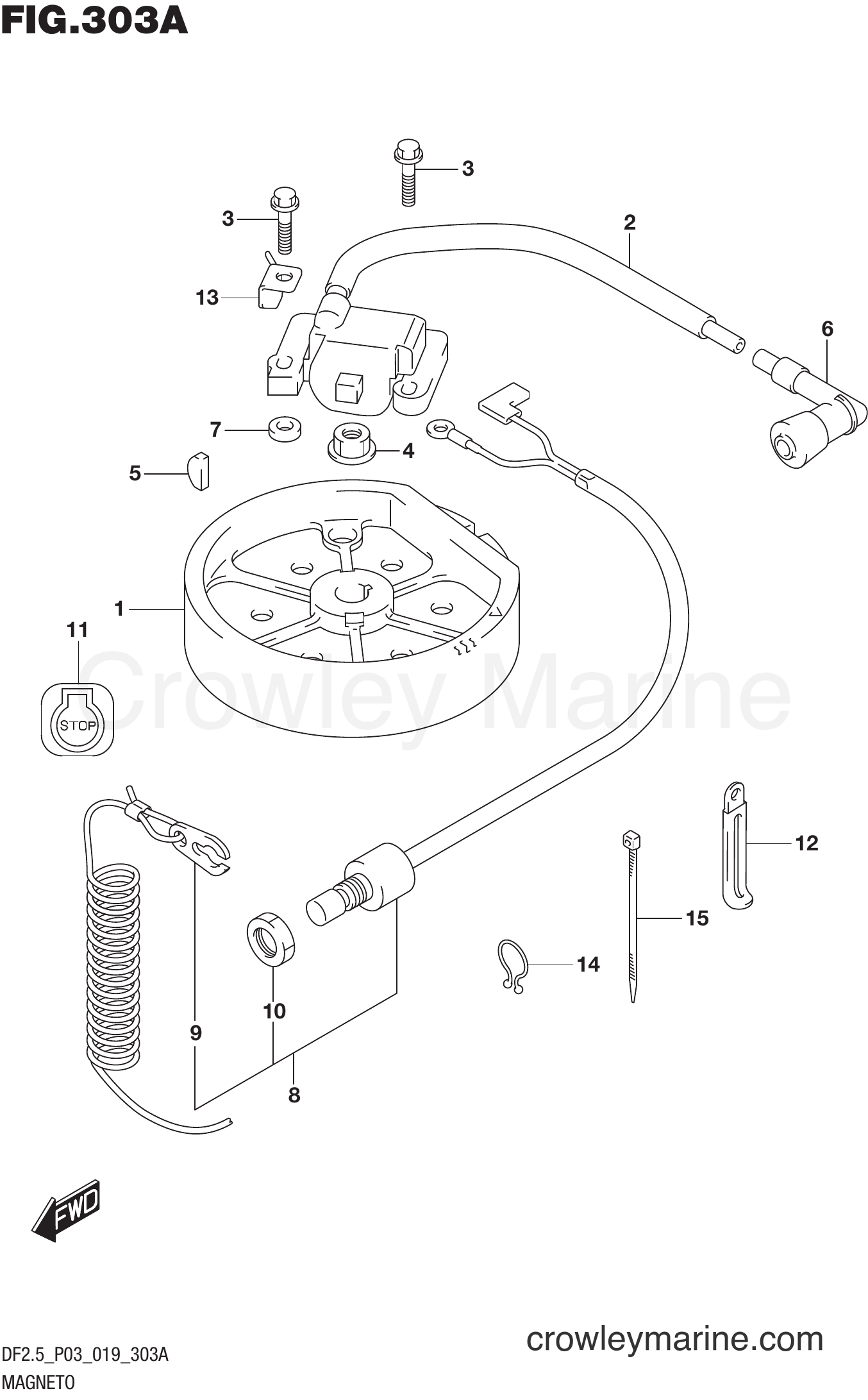 Suzuki Marine DF2.5 00252F-910001~ - MAGNETO
