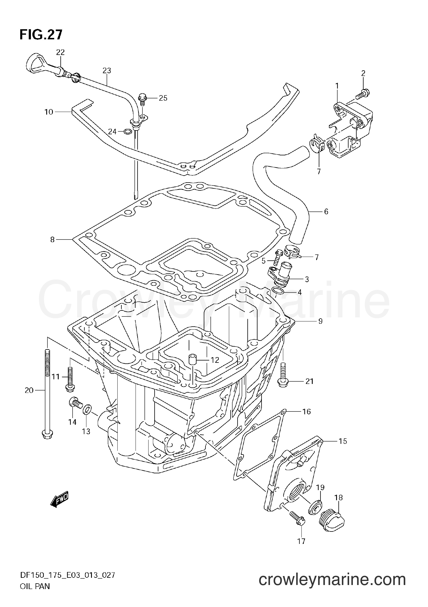 Suzuki Marine DF175 310001~ - OIL PAN