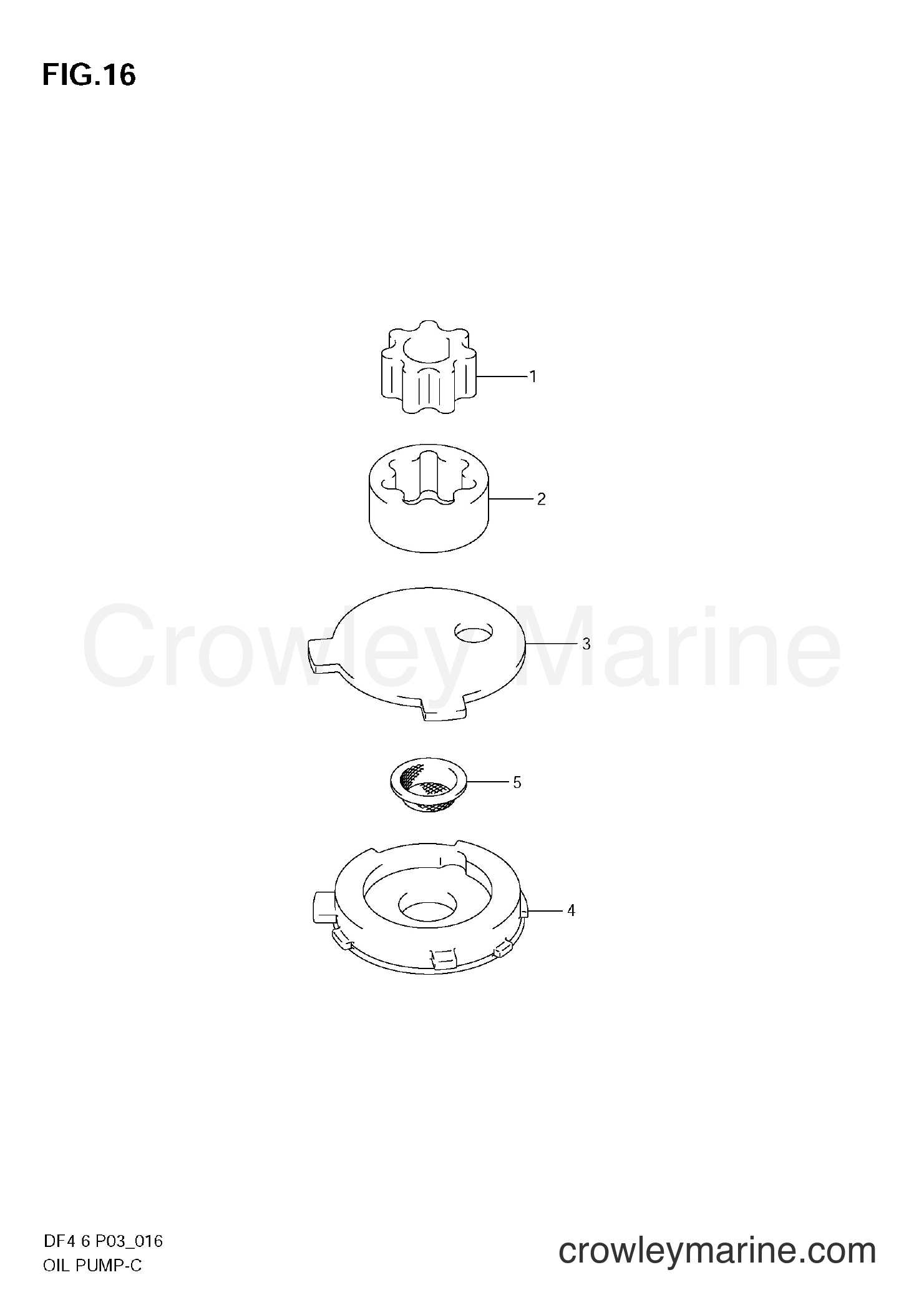 Suzuki Marine DF6 - OIL PUMP