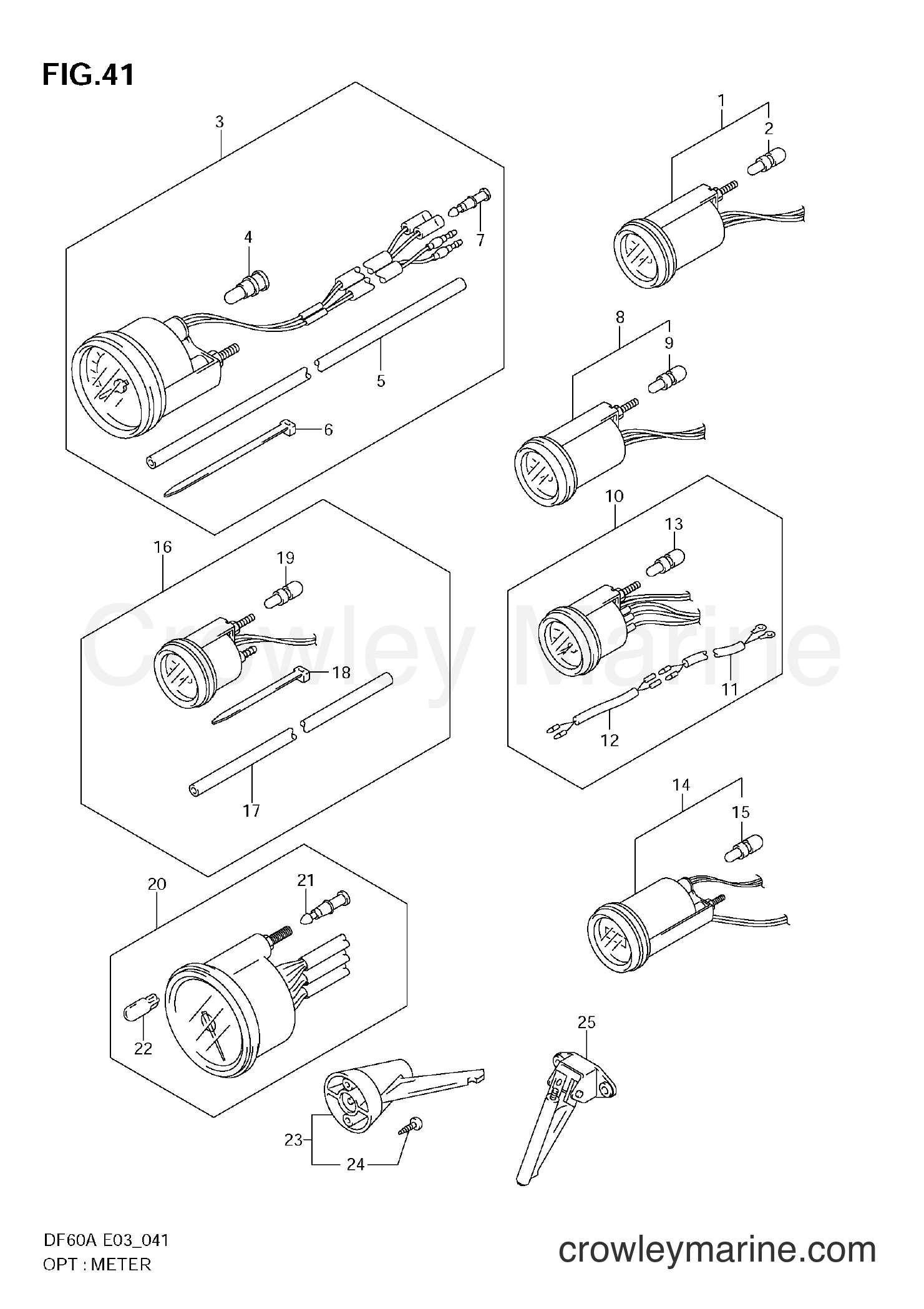 Suzuki Marine DF60A - OPT:METER