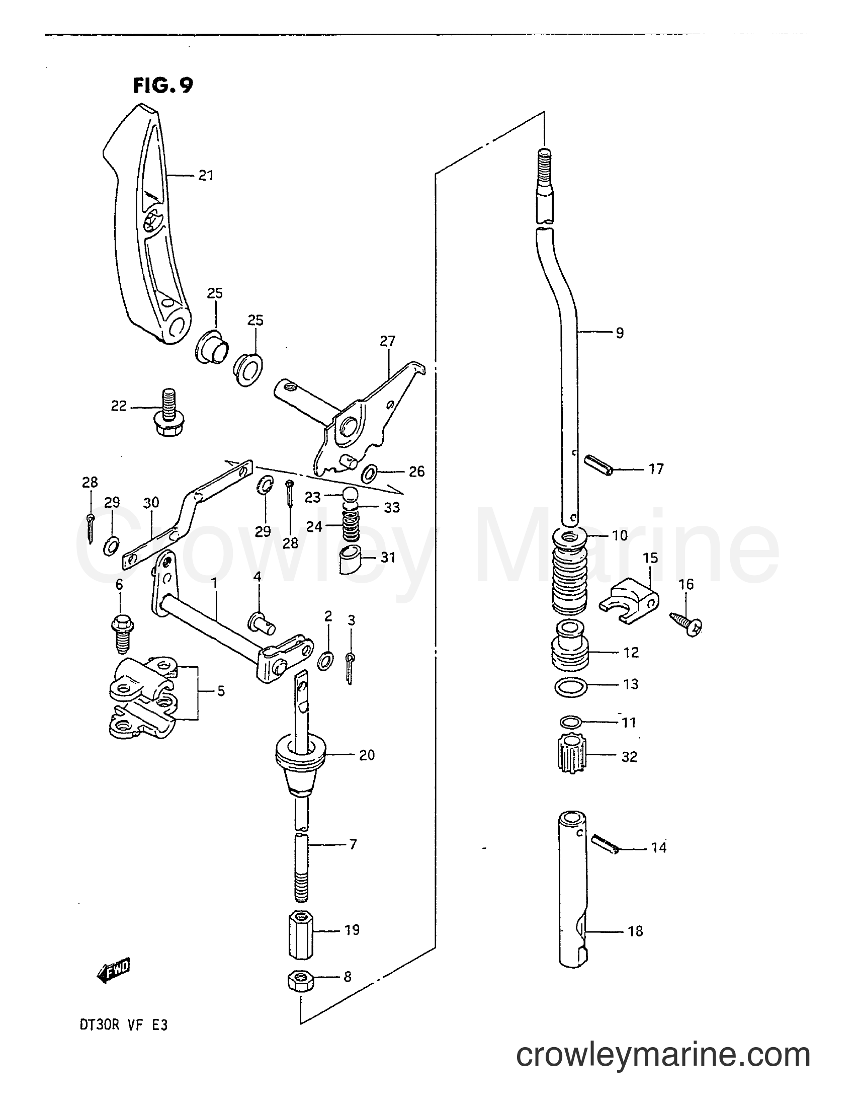 Suzuki Marine DT30 - CLUTCH