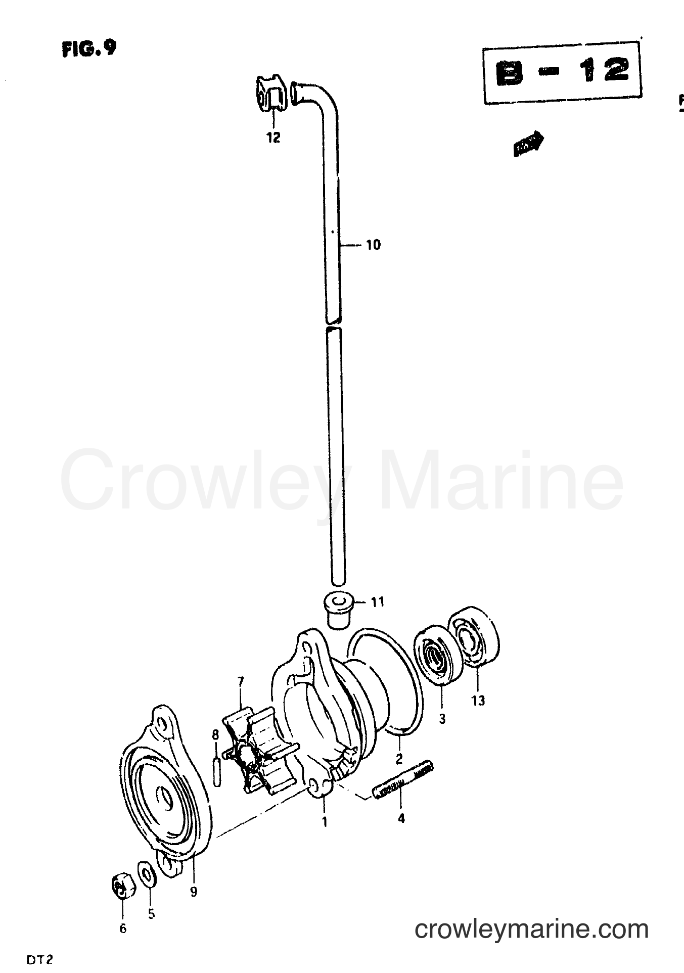 Suzuki Marine DT5 - WATER PUMP