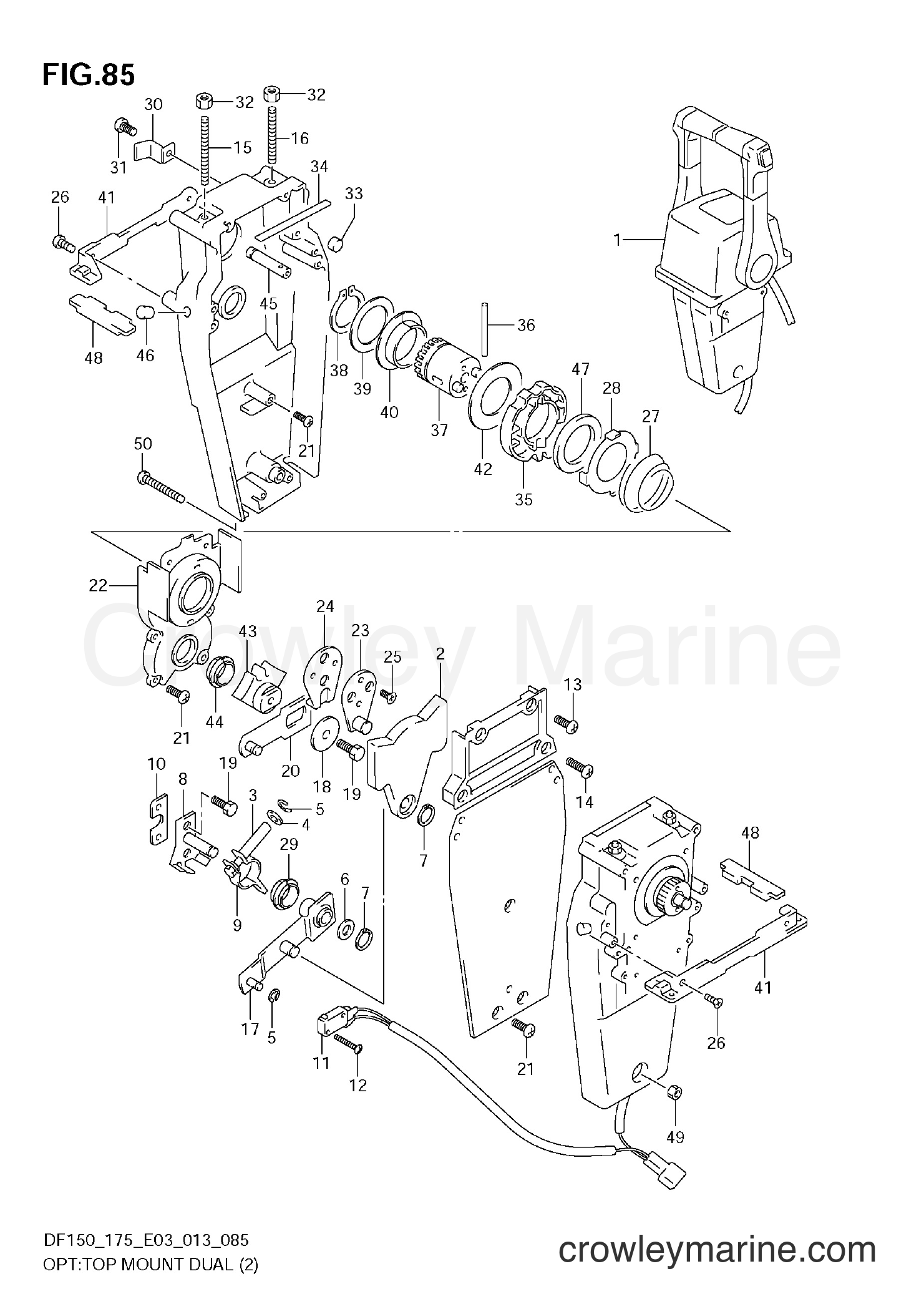 Suzuki Marine DF175 310001~ - OPT:TOP MOUNT DUAL (2)