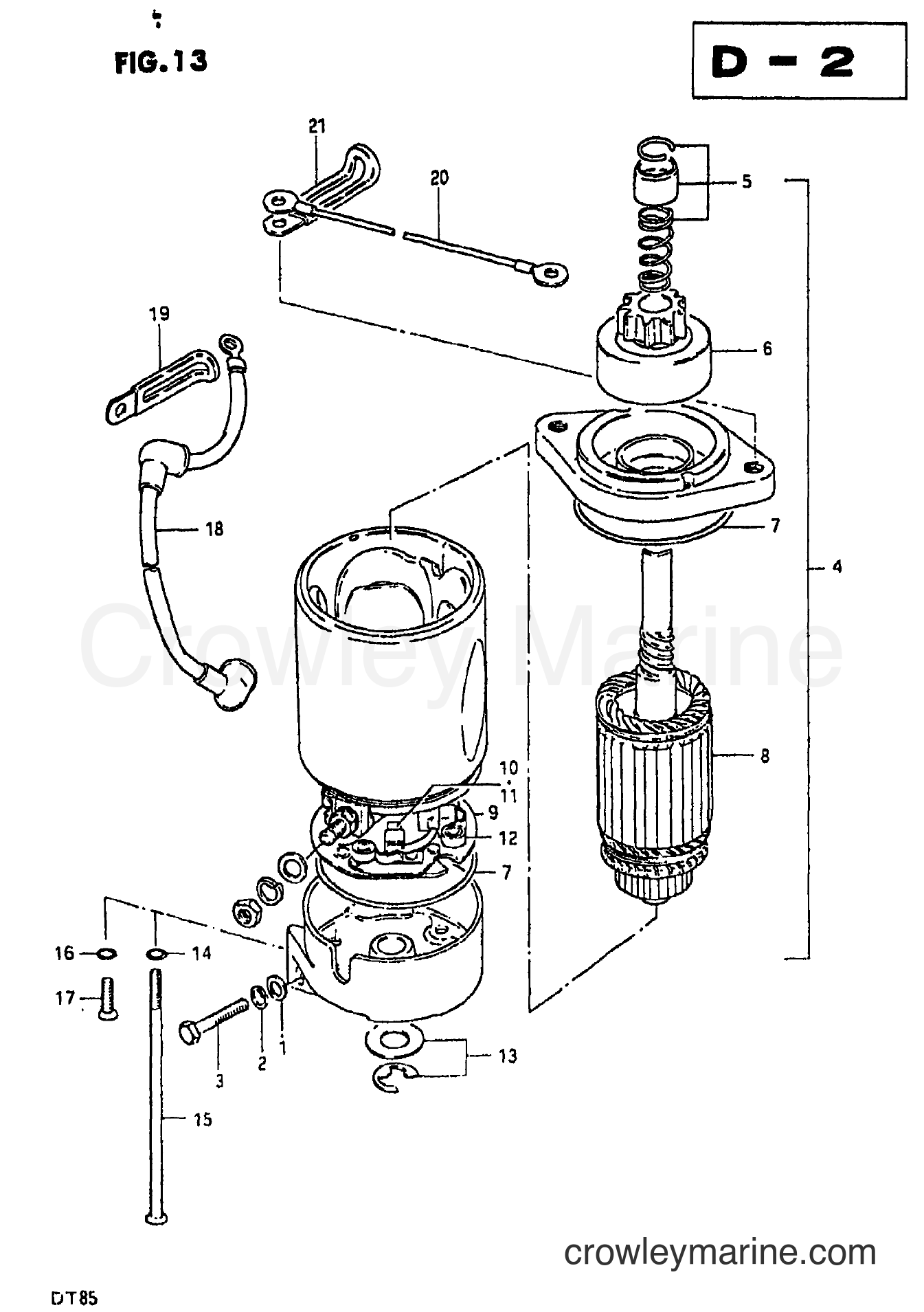Suzuki Marine DT85 - STARTING MOTOR