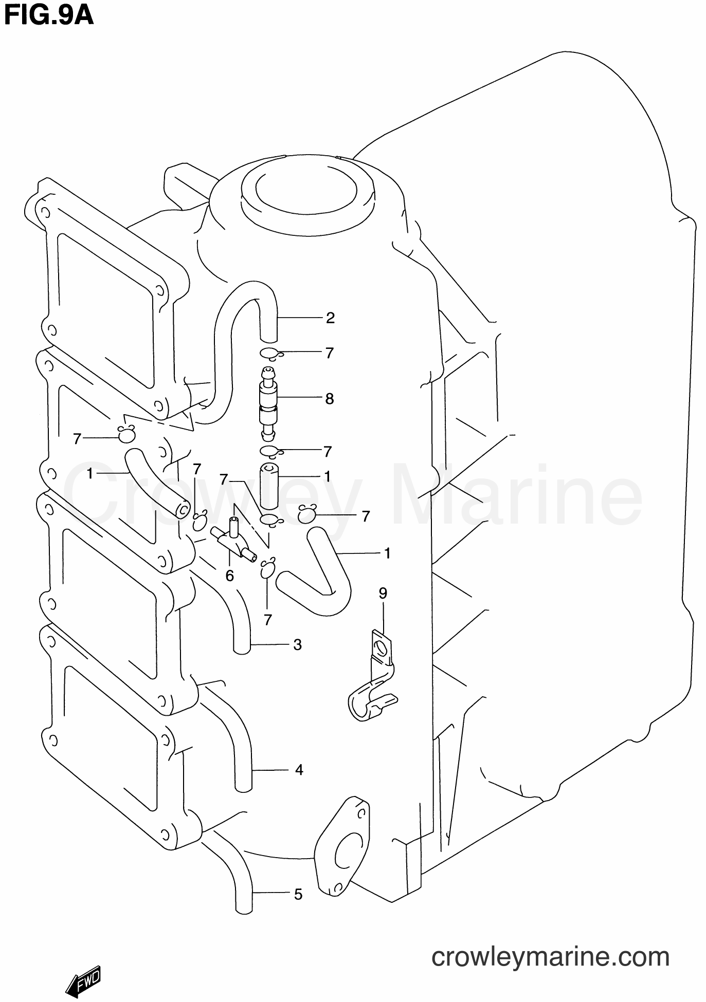 1986 Two-Stroke Outboard 115 - DT115 - LUBRICATION HOSE (DT115S ~MODEL:96)