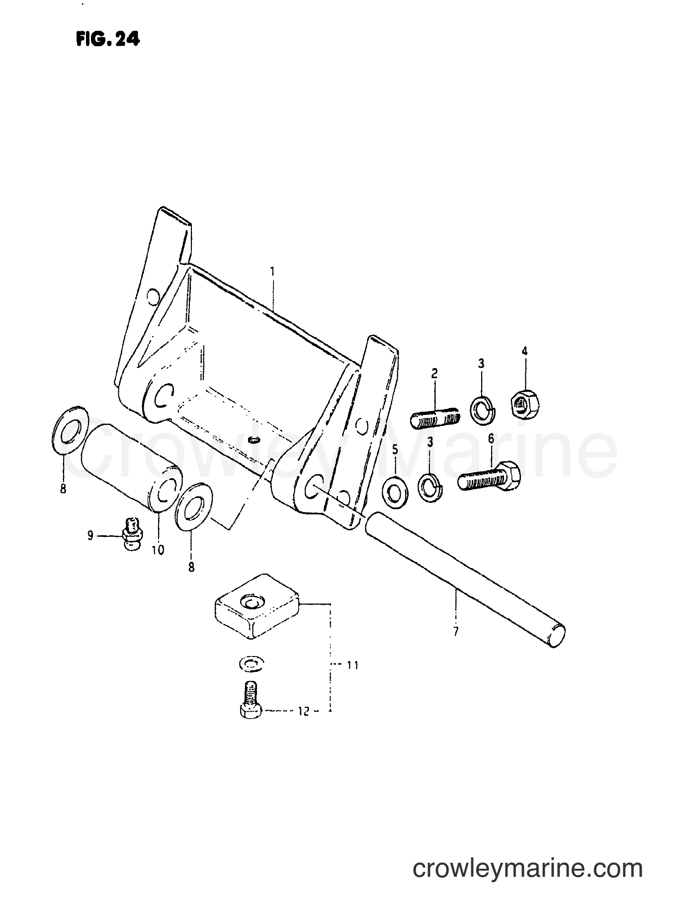 Suzuki Marine DT55 - CYLINDER SUPPORT