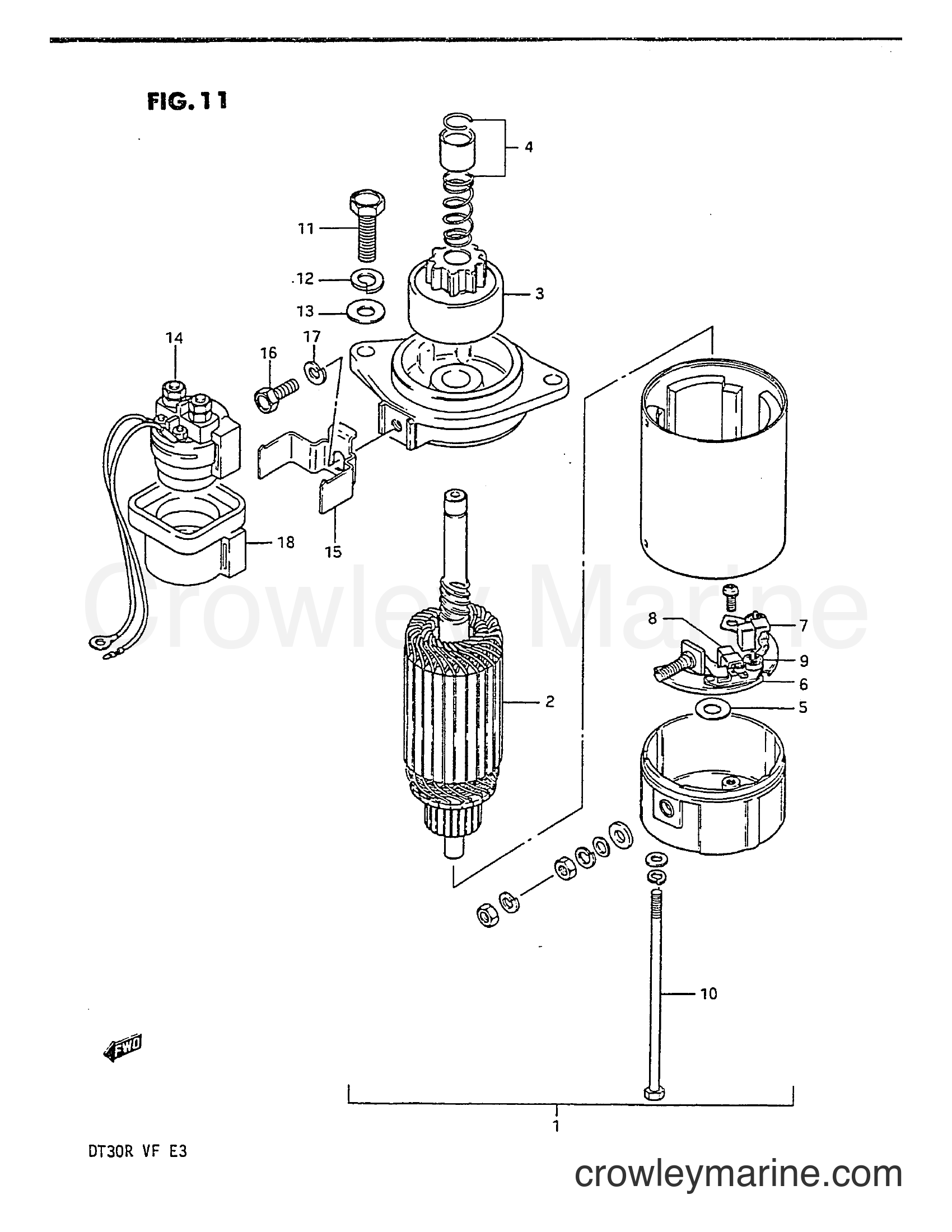 Suzuki Marine DT30 - STARTING MOTOR