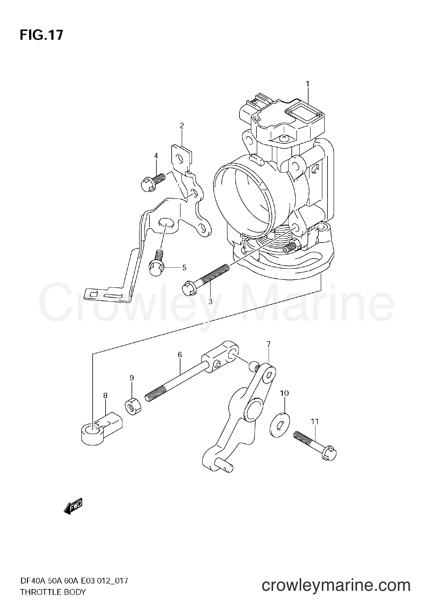 Suzuki Marine DF40A 210001~ - THROTTLE BODY