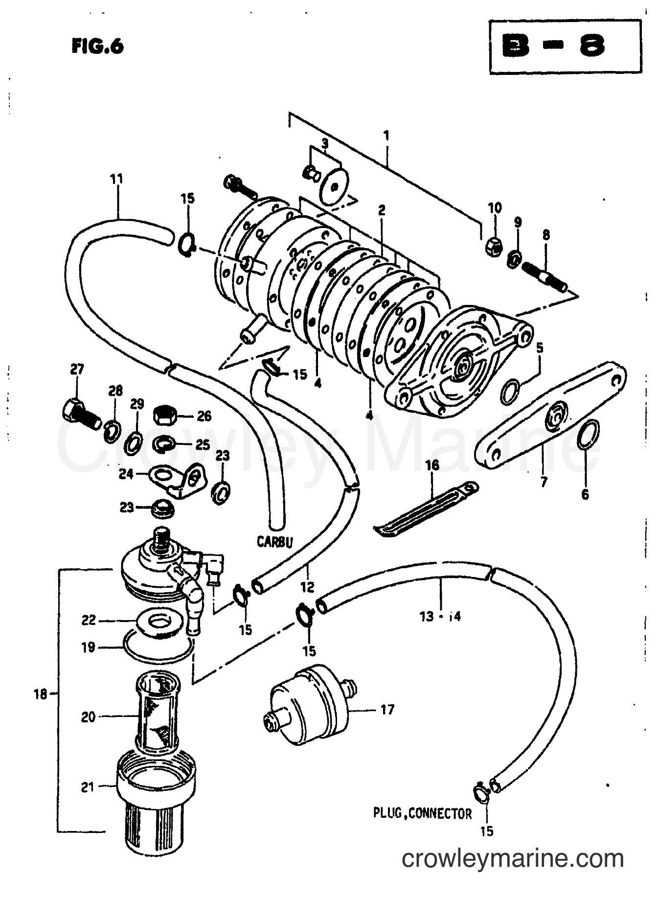 Suzuki Marine DT25P - FUEL PUMP