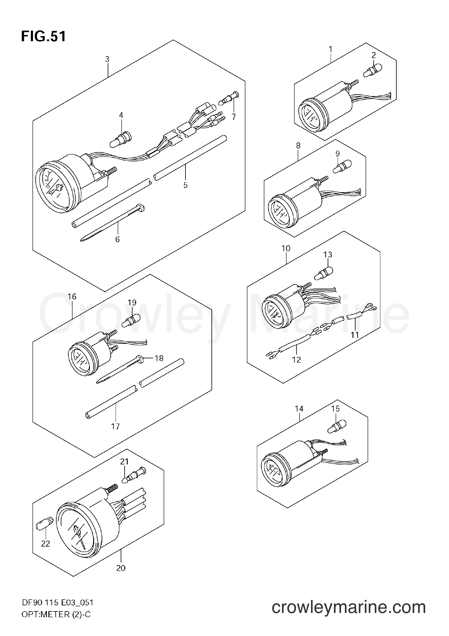2002 Four-Stroke Outboard 115 - DF115 - OPT:METER (MODEL:05~) NOT FOR US MARKET