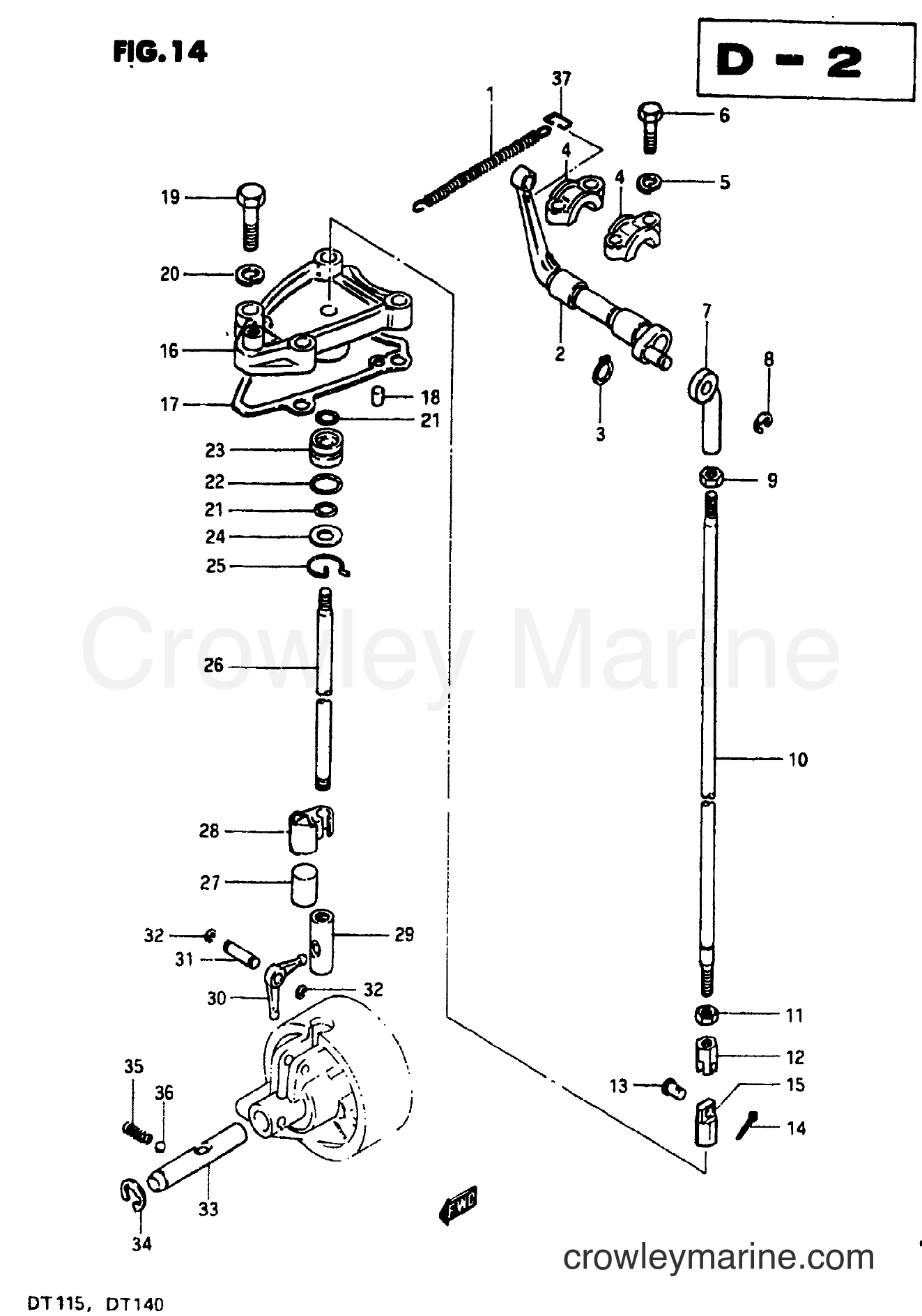 Suzuki Marine DT115 - CLUTCH (MODEL J)