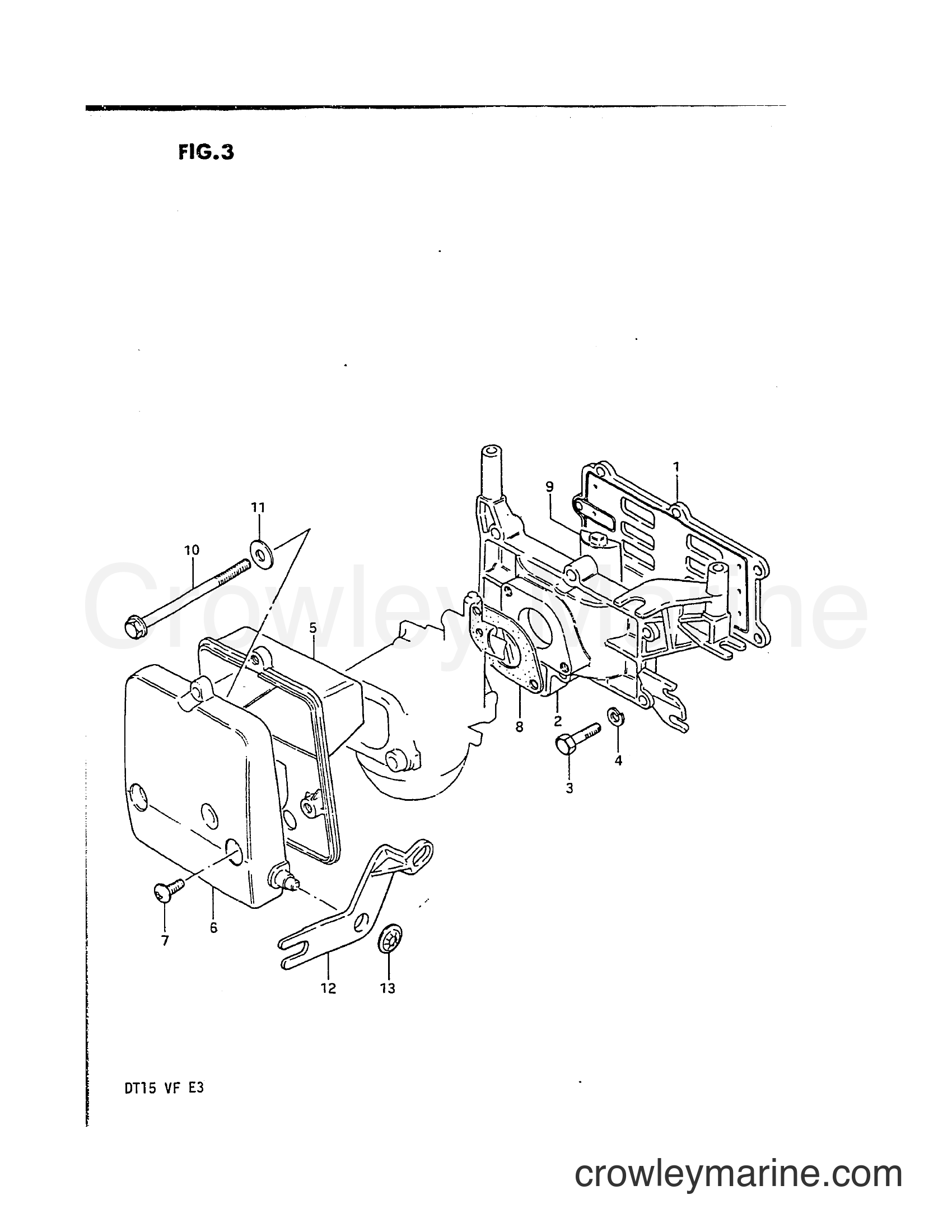 Suzuki Marine DT15 - INLET CASE