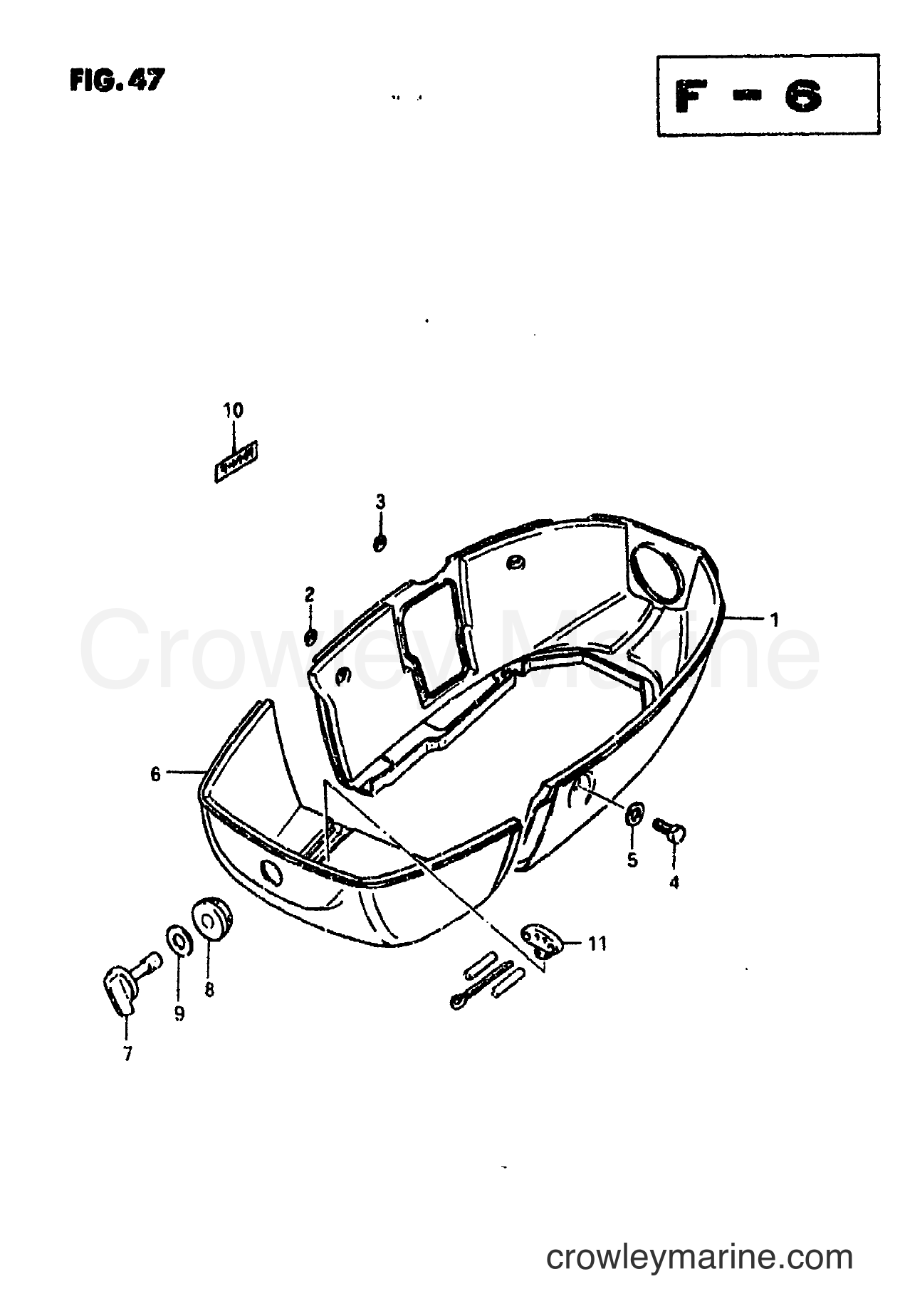 Suzuki Marine DT9 - ENGINE COVER