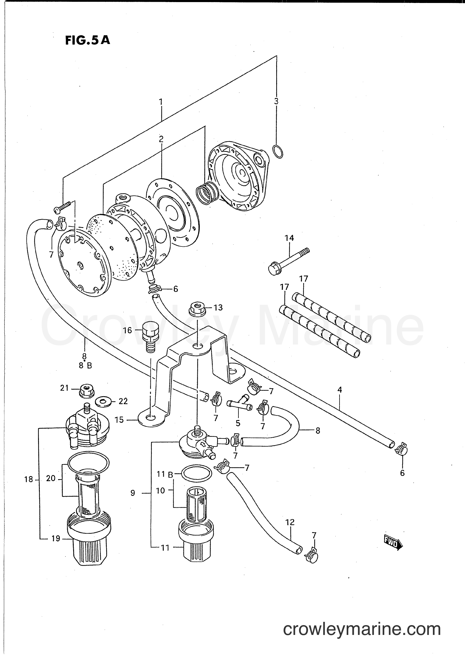 Suzuki Marine PU85 - FUEL PUMP (MODEL:95~97)