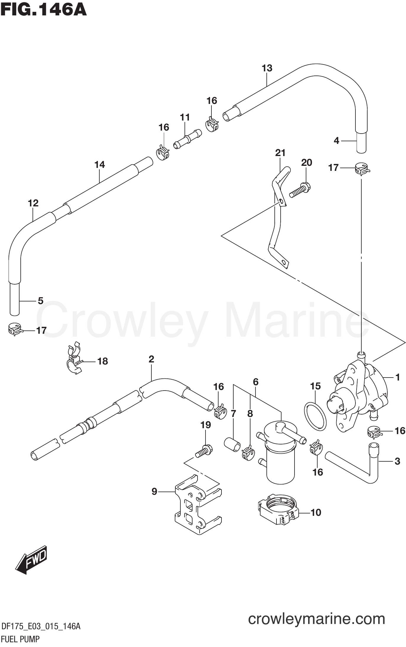 Suzuki Marine DF175TG 51001~ - FUEL PUMP