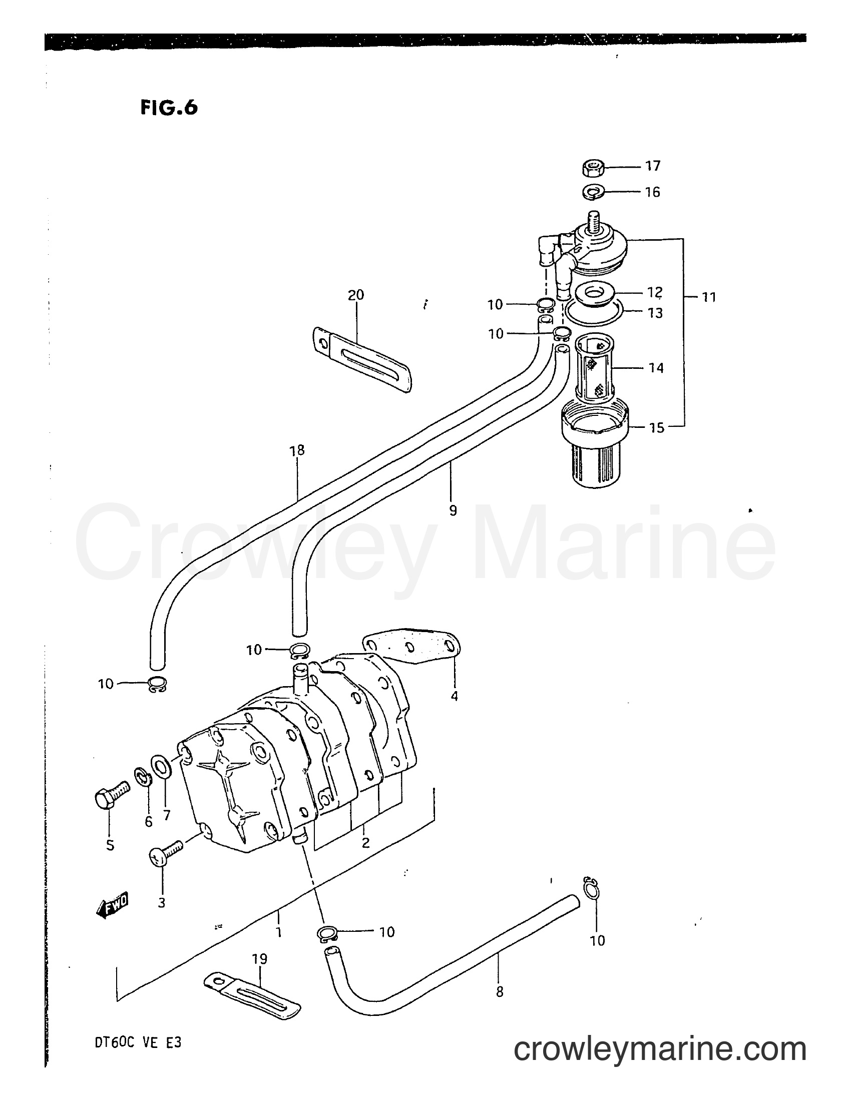 Suzuki Marine DT60C - FUEL PUMP