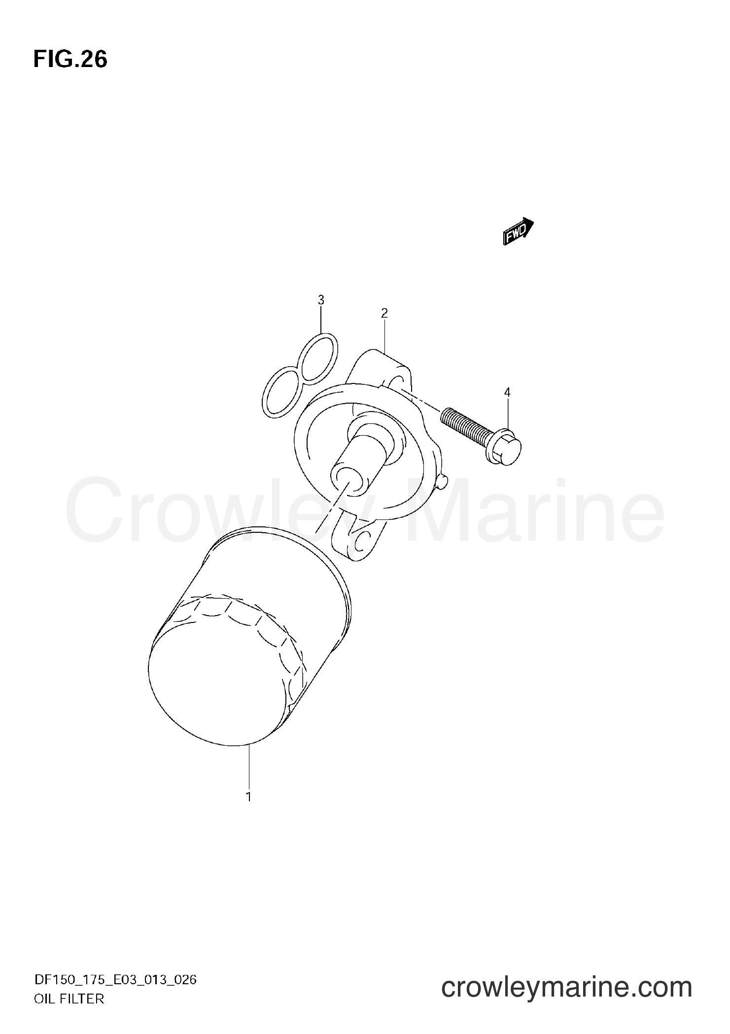 Suzuki Marine DF175 310001~ - OIL FILTER