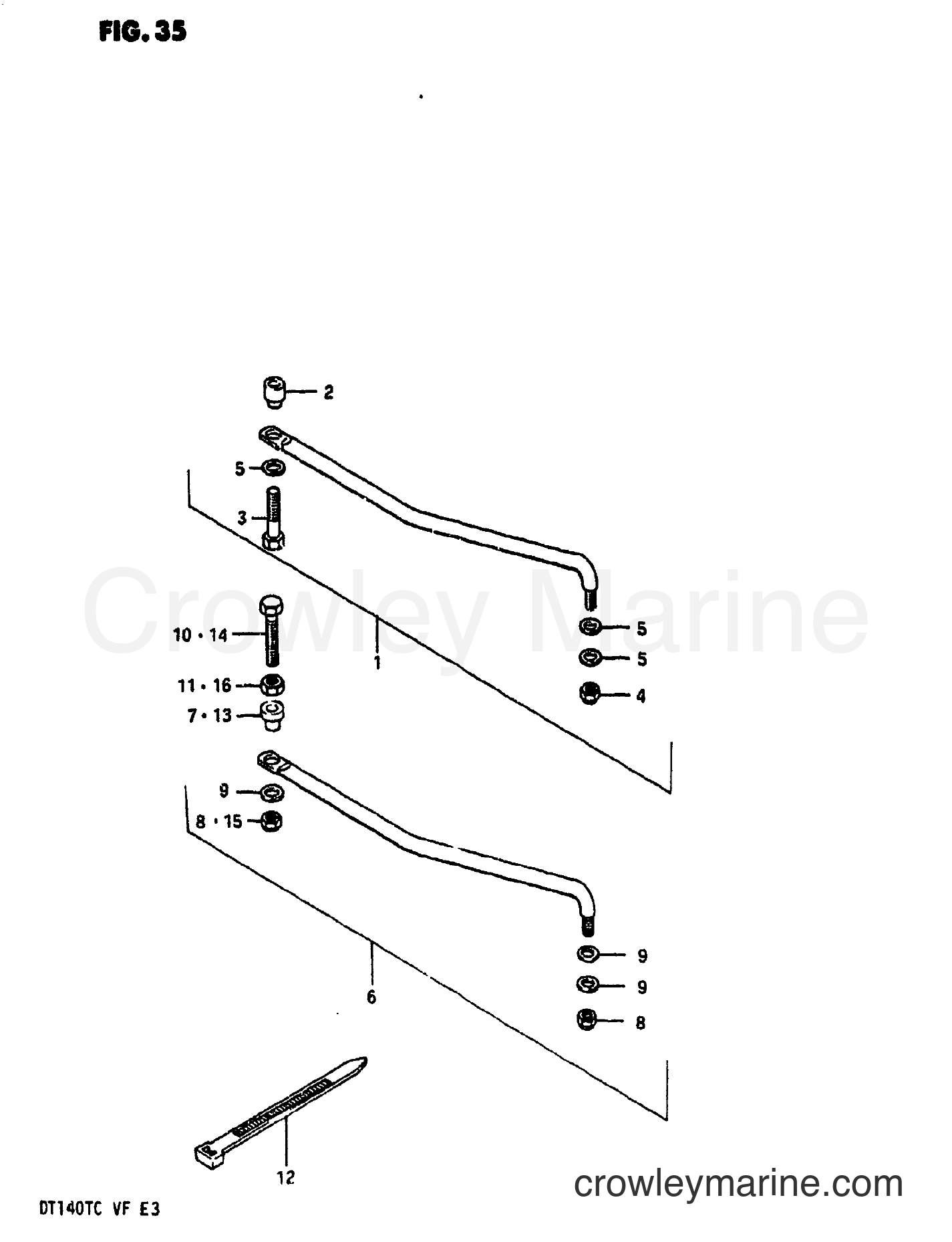 Suzuki Marine DT140 - DRAG LINK