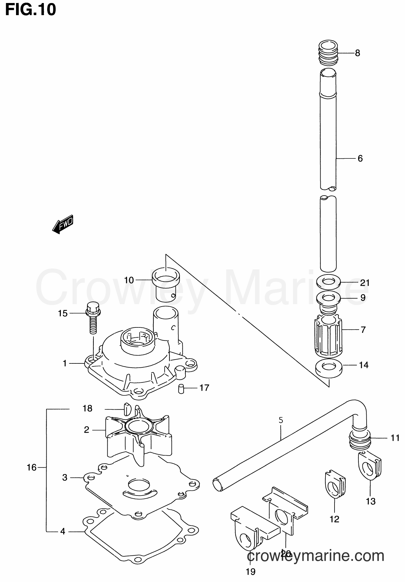 Suzuki Marine DT90 - WATER PUMP