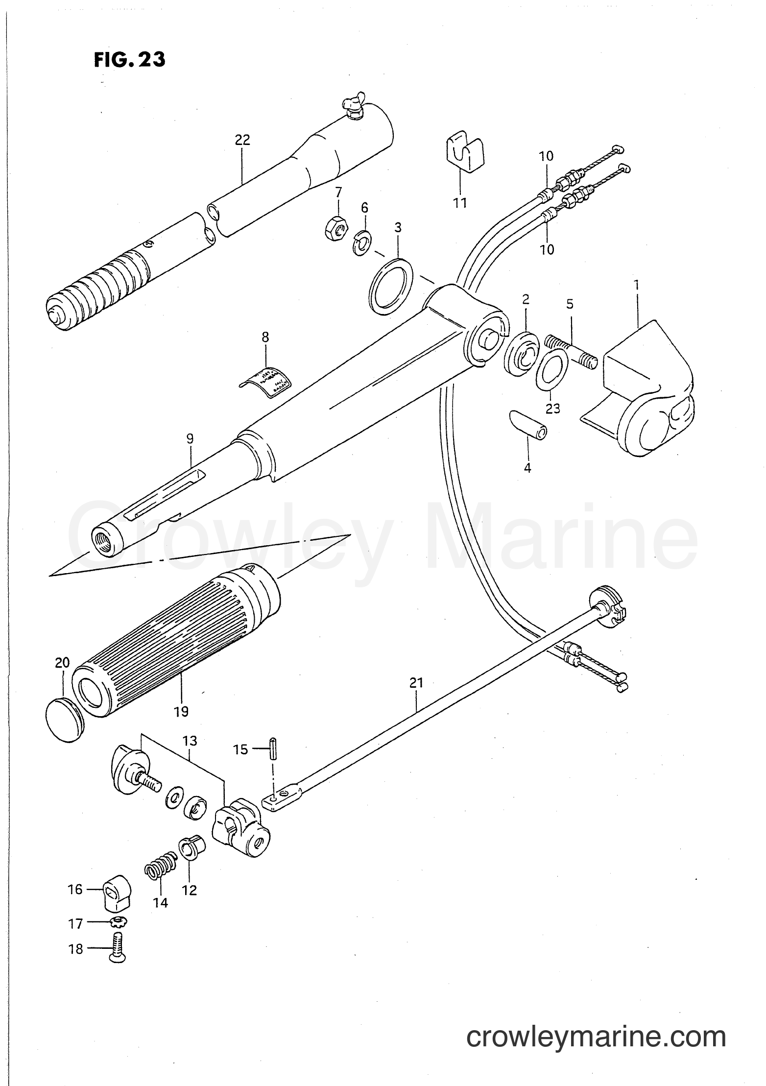 Suzuki Marine PU40 - HANDLE