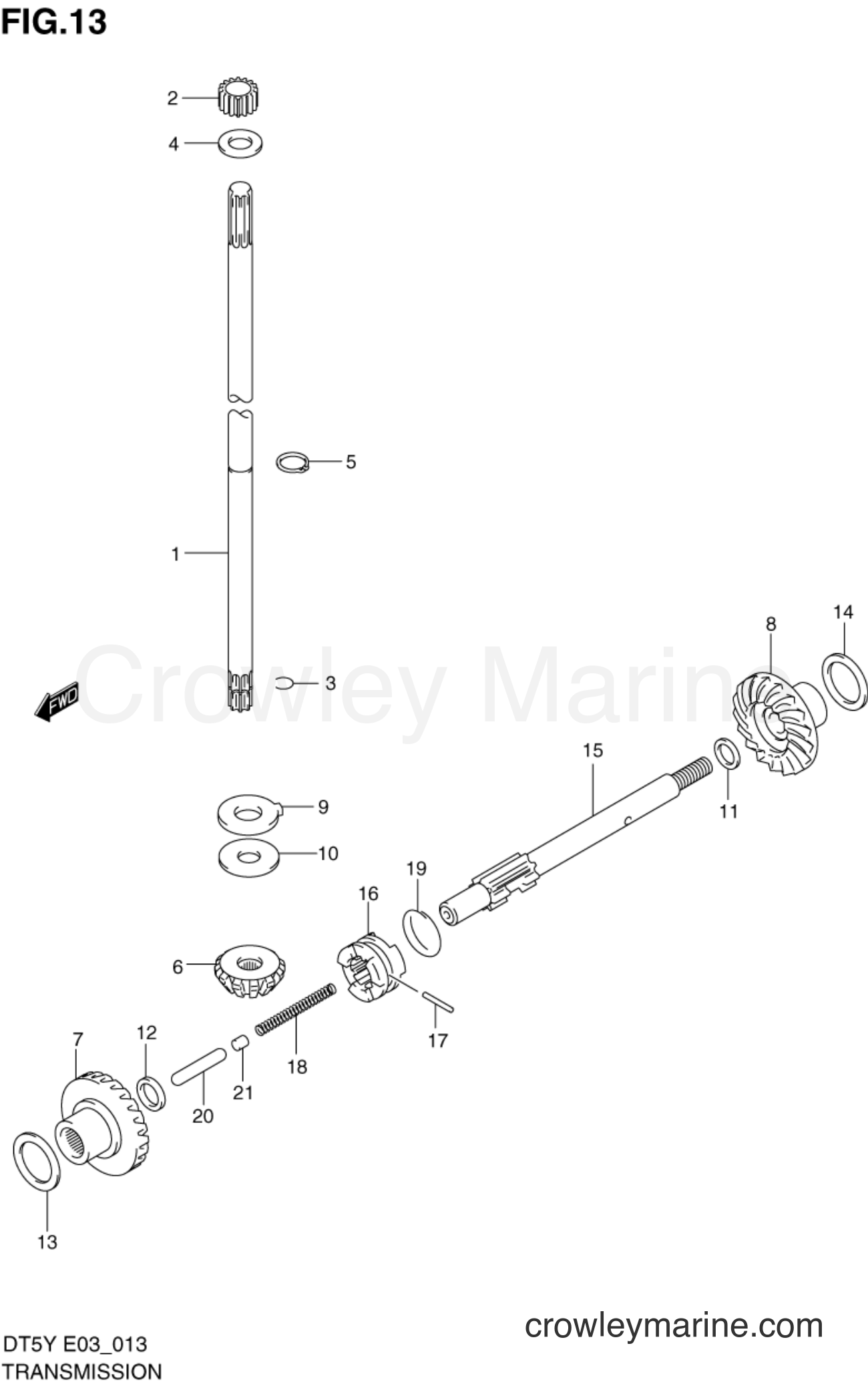 Suzuki Marine DT5Y - TRANSMISSION