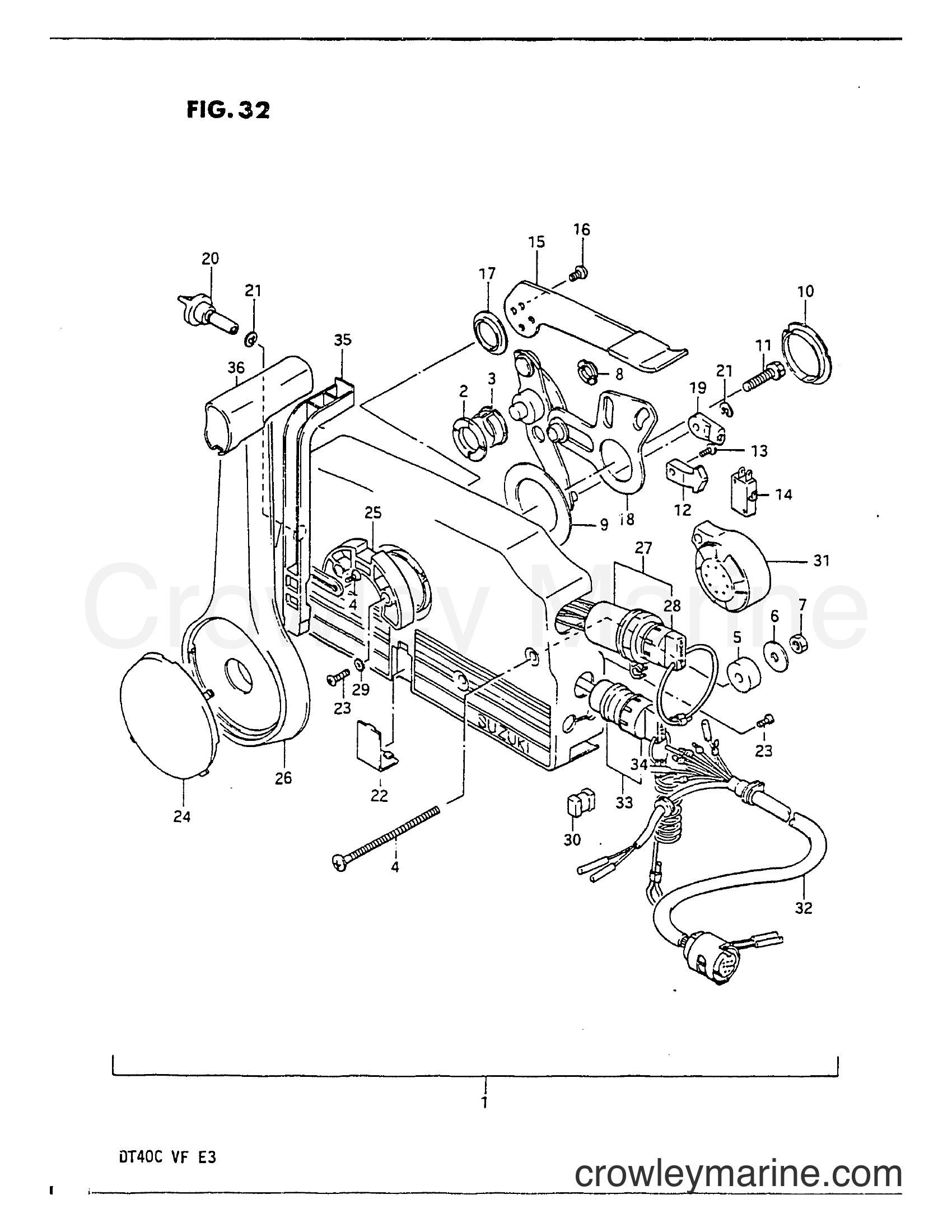 Suzuki Marine DT40 - OPTIONAL : REMOTE CONTROL (2)