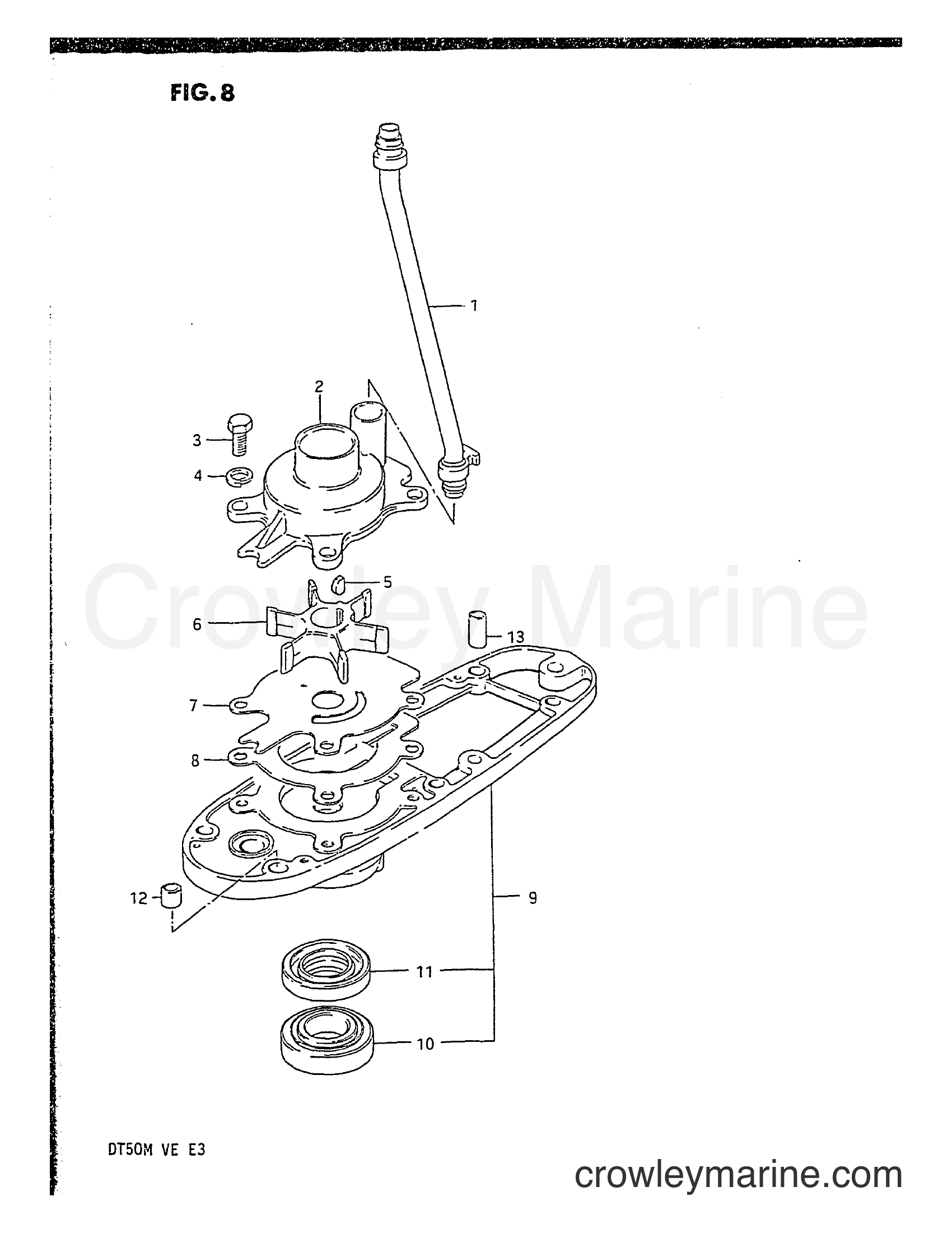 Suzuki Marine DT50M - WATER PUMP