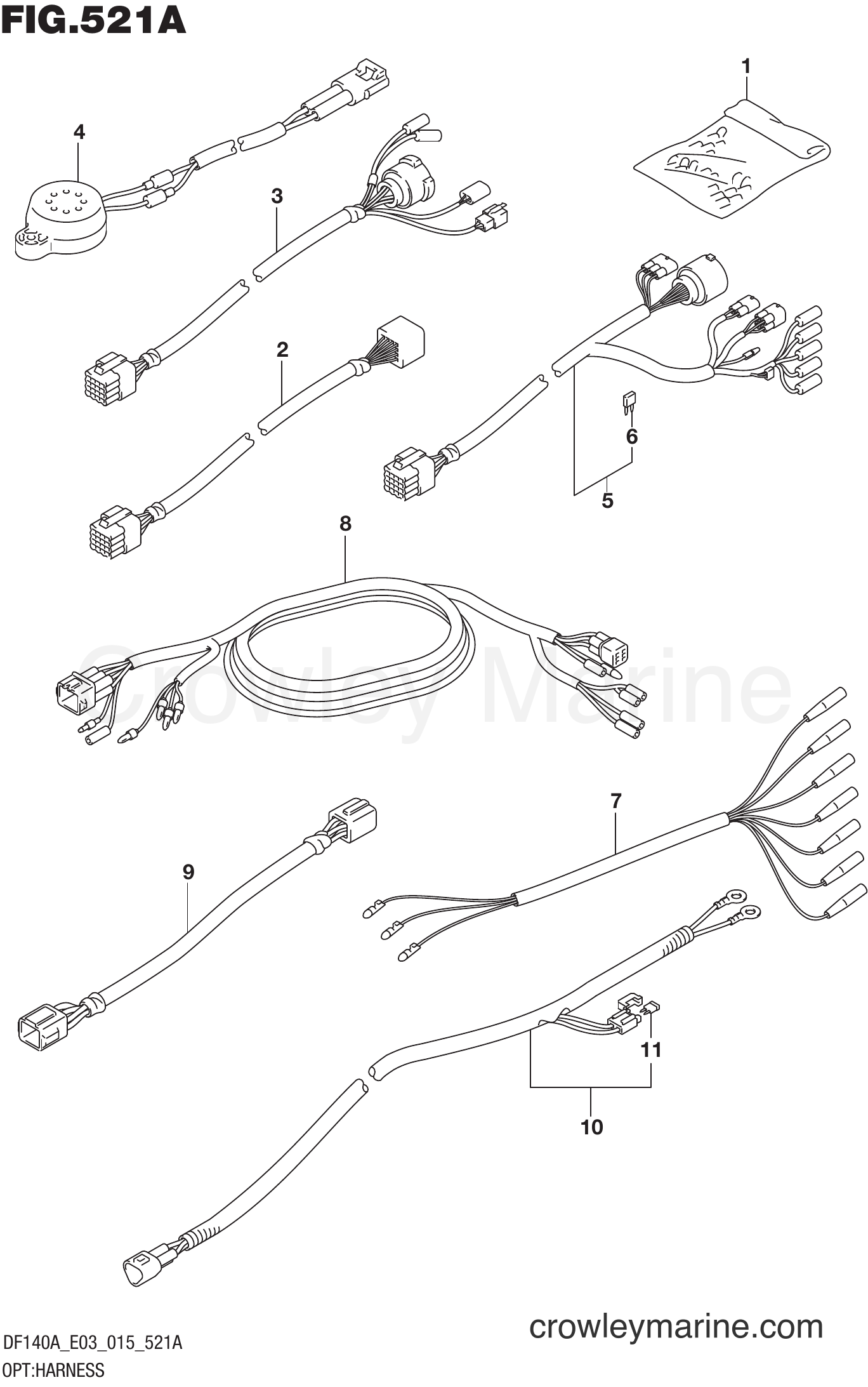 Suzuki Marine DF140AT 510001~ - OPT:HARNESS