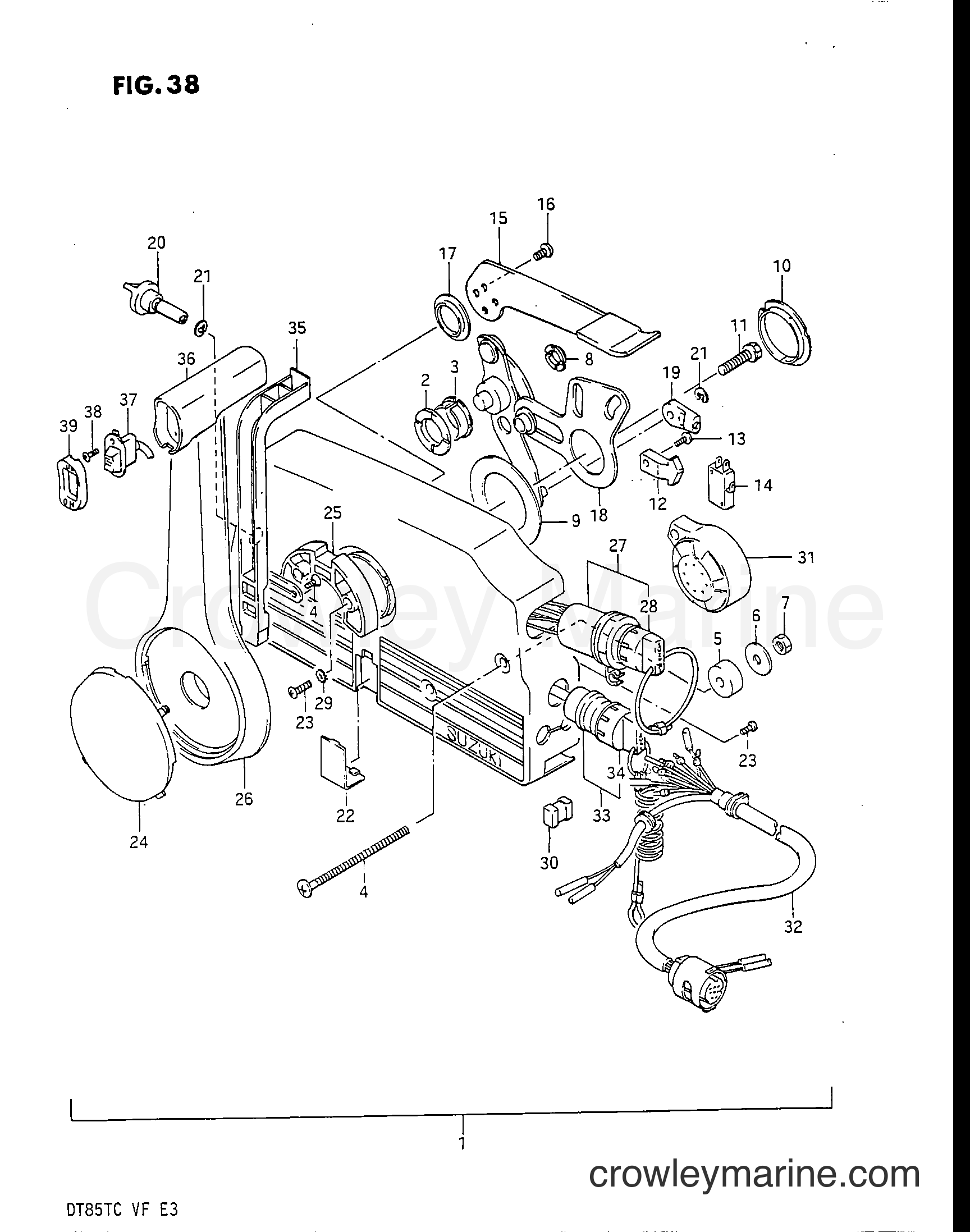 Suzuki Marine DT85 - REMOTE CONTROL (MODEL VF)