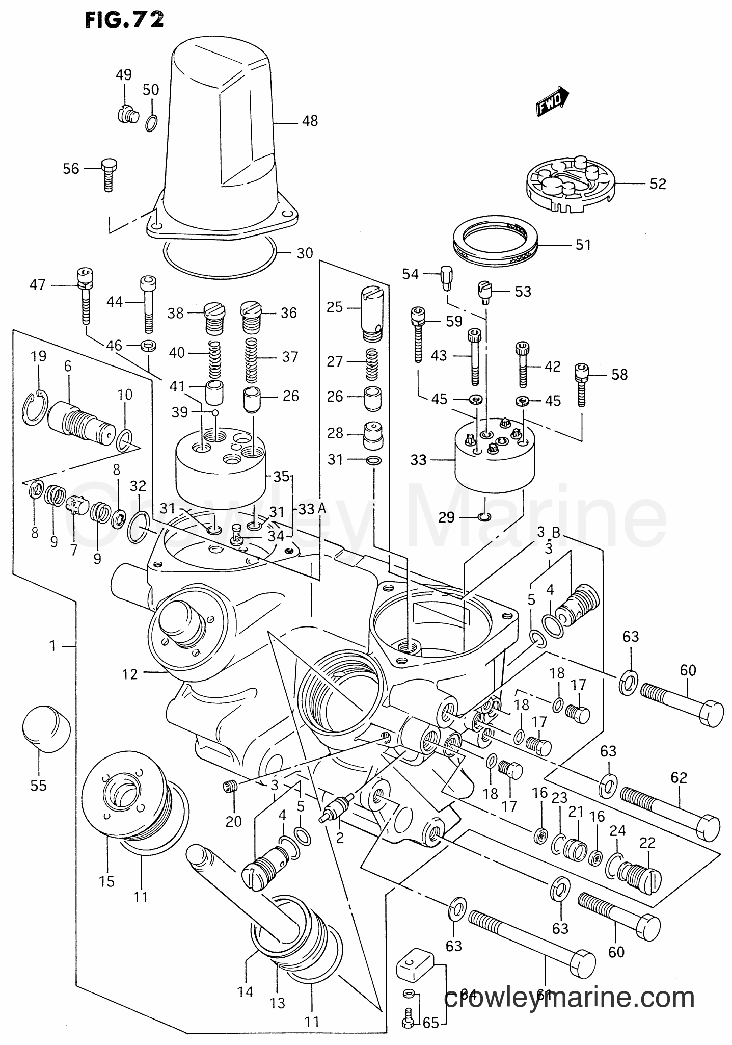 Suzuki Marine DT175 - MANIFOLD PTT