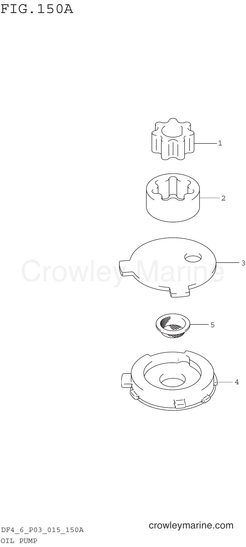 Suzuki Marine DF6 510001~ - OIL PUMP